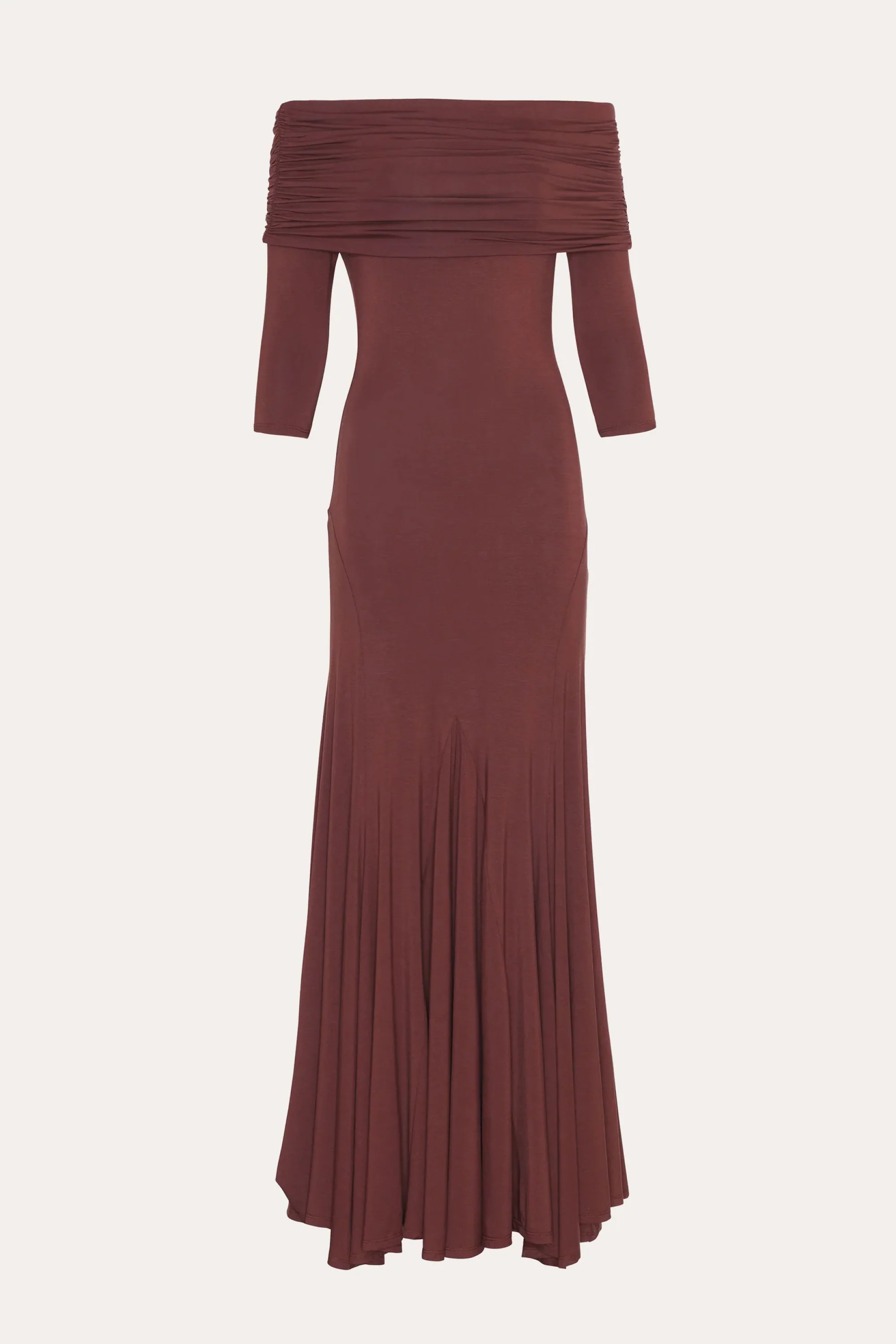 Olympia Off-Shoulder Flare Dress - Image 2