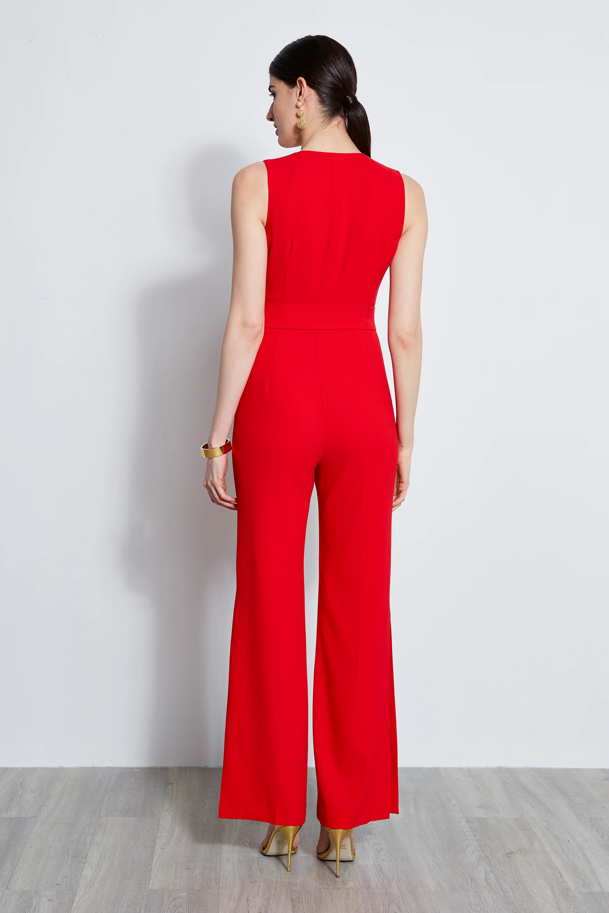 Belted Slit Jumpsuit - Image 3