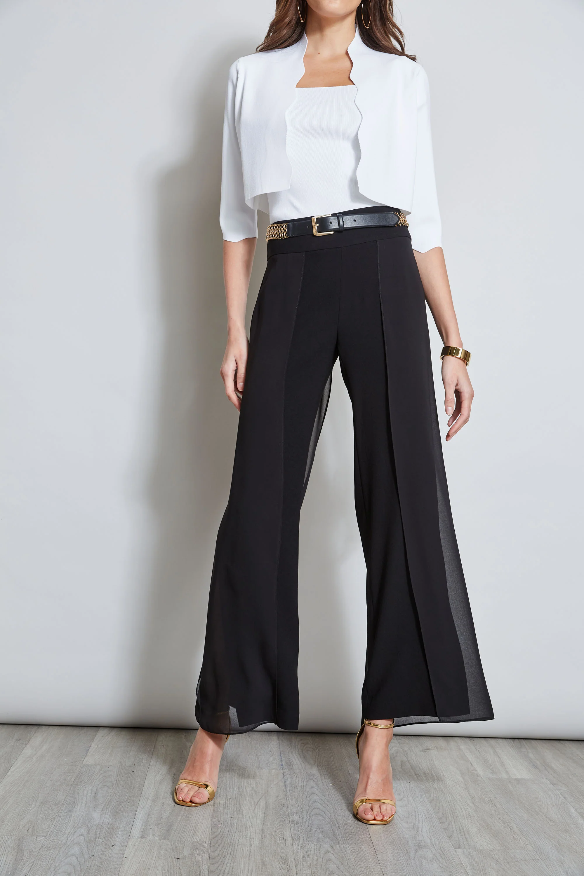 Chiffon Panel Pant - HOLD