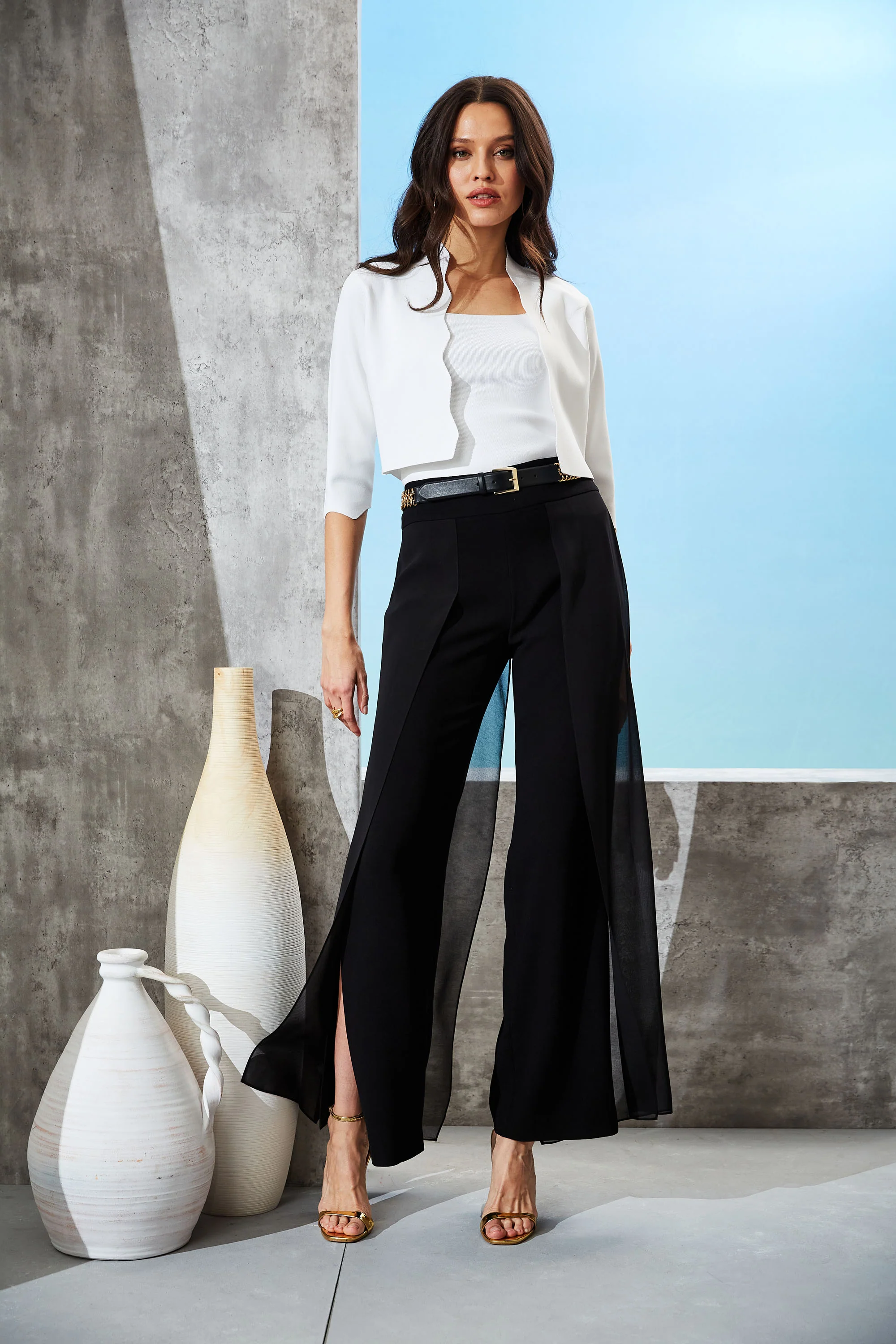 Chiffon Panel Pant - HOLD - Image 2