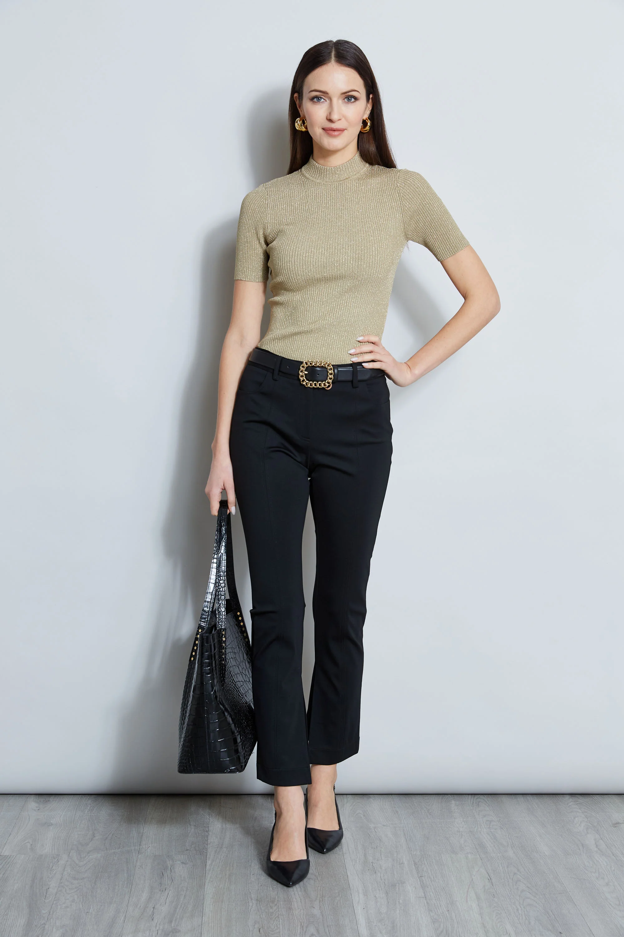 Inseam Slit Ponte Pant - Image 3