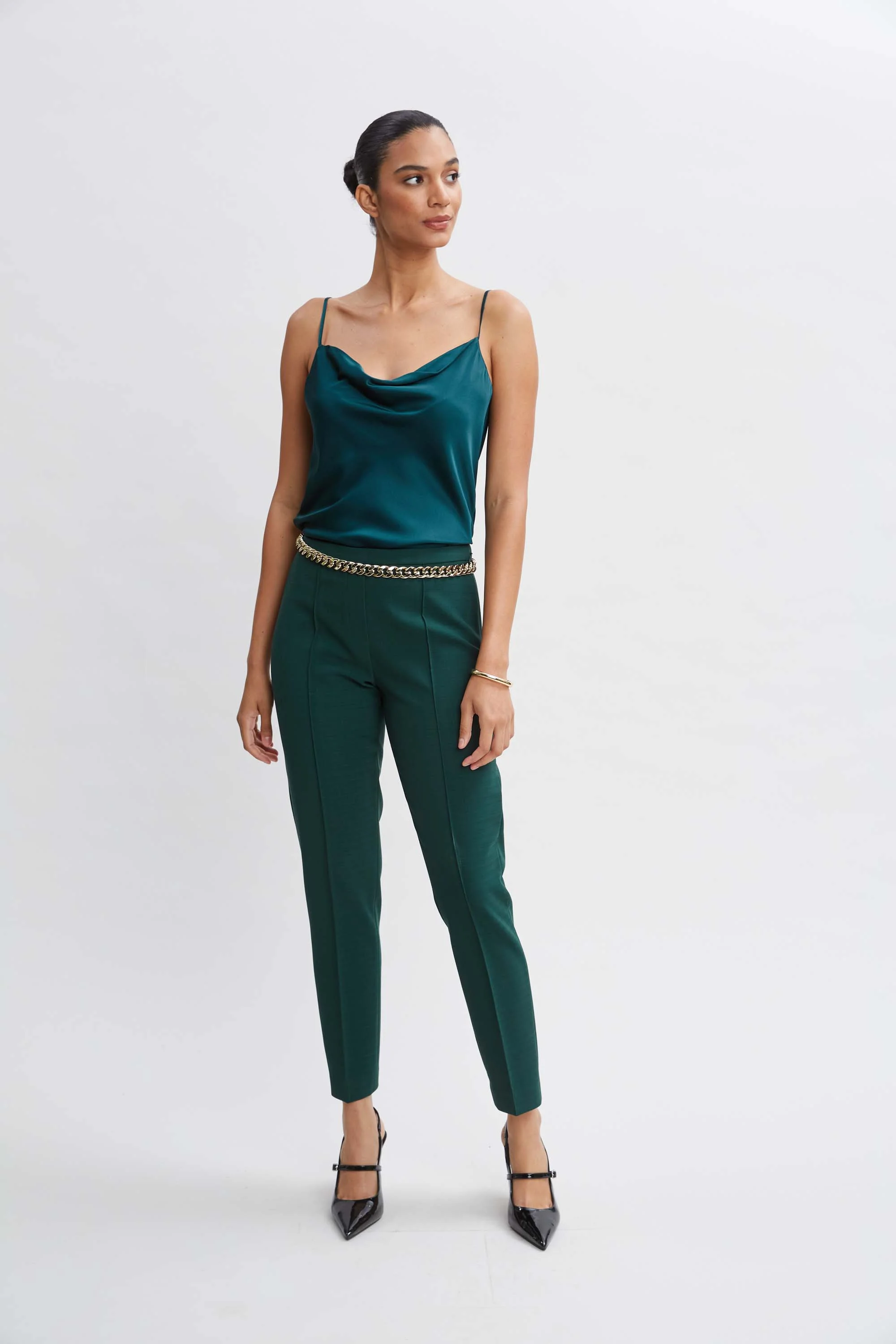 Pintuck Slim Pant - Image 4