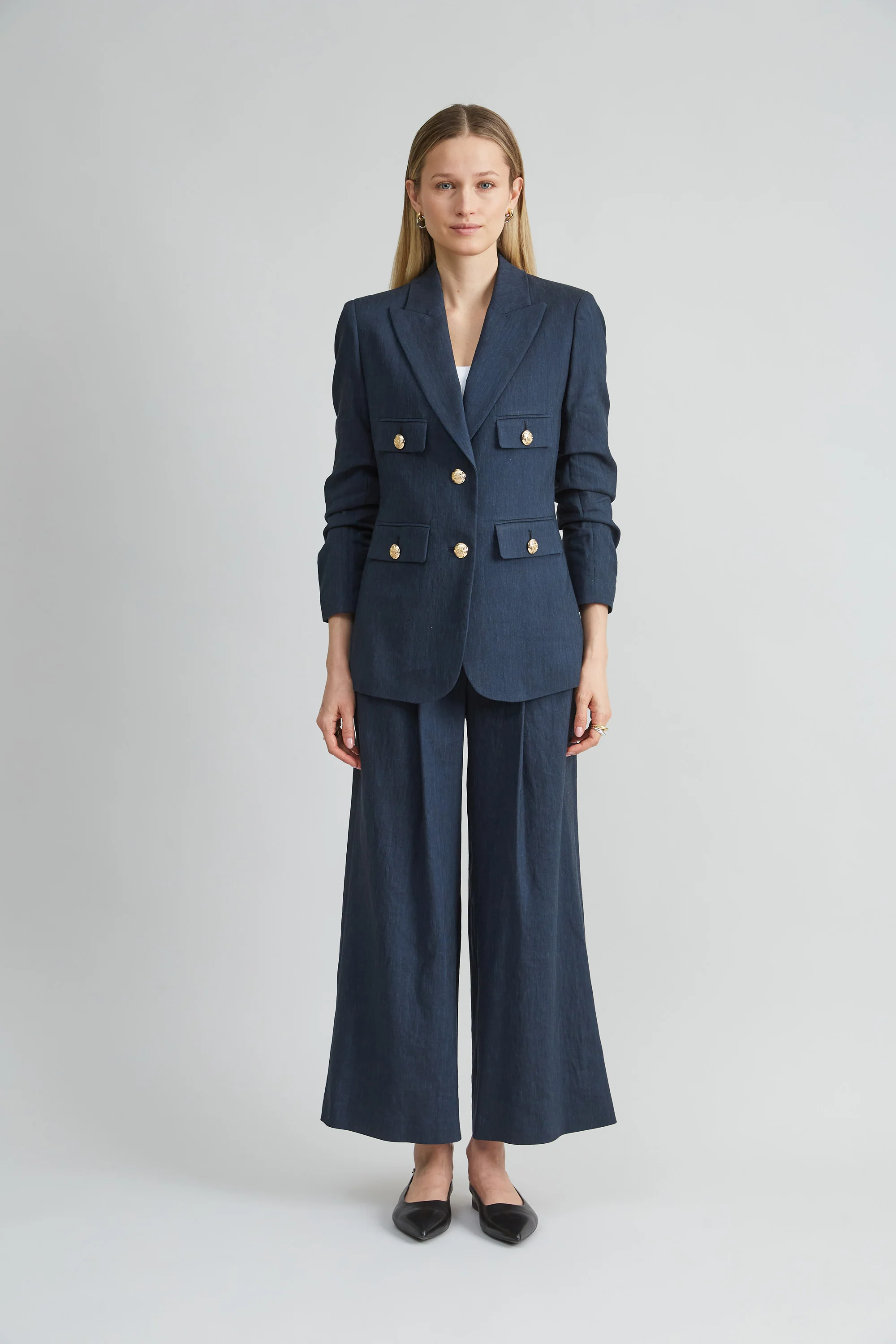 Pleated Linen Pant - Image 5