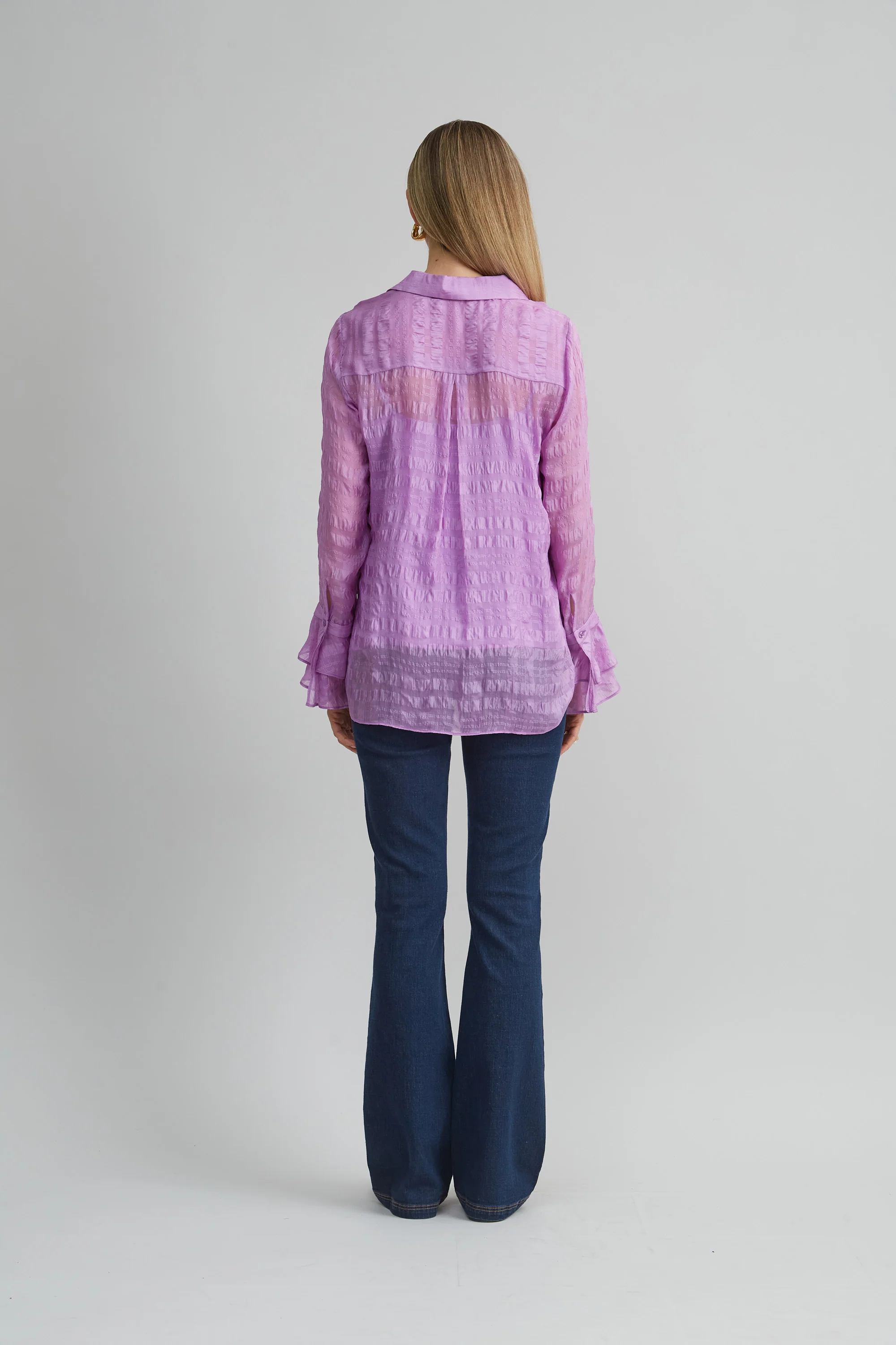 Silk Plaid Jacquard Shirt - Image 5
