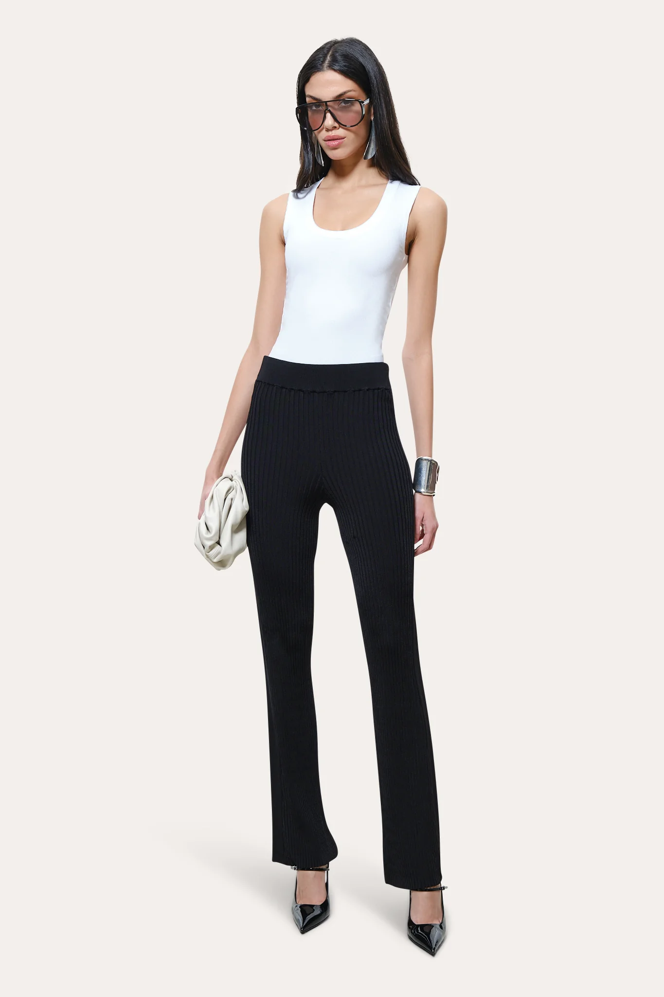 Roxanne Ribbed Flare Pant - Image 3