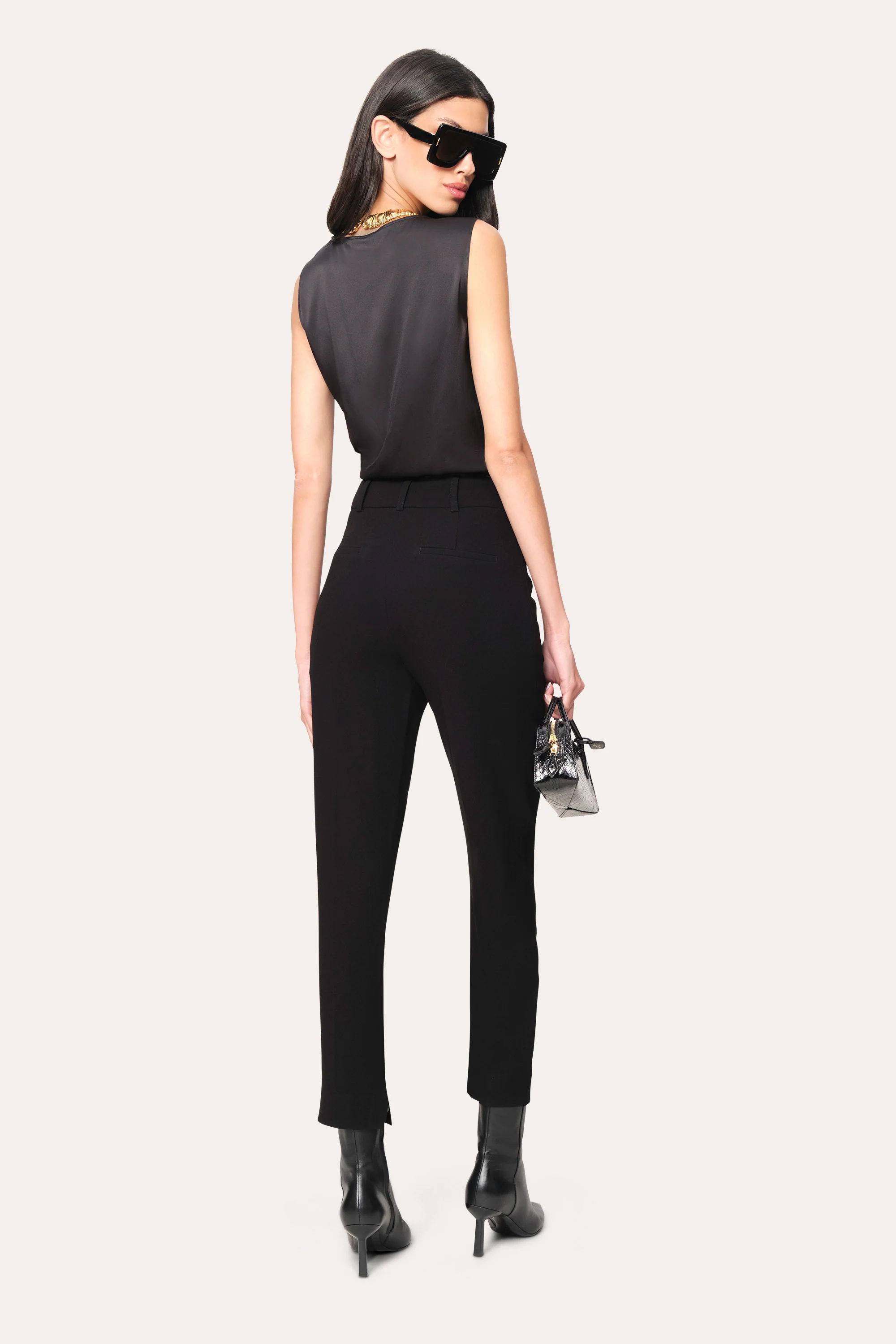 Silk Cowl Neck Top - Image 4