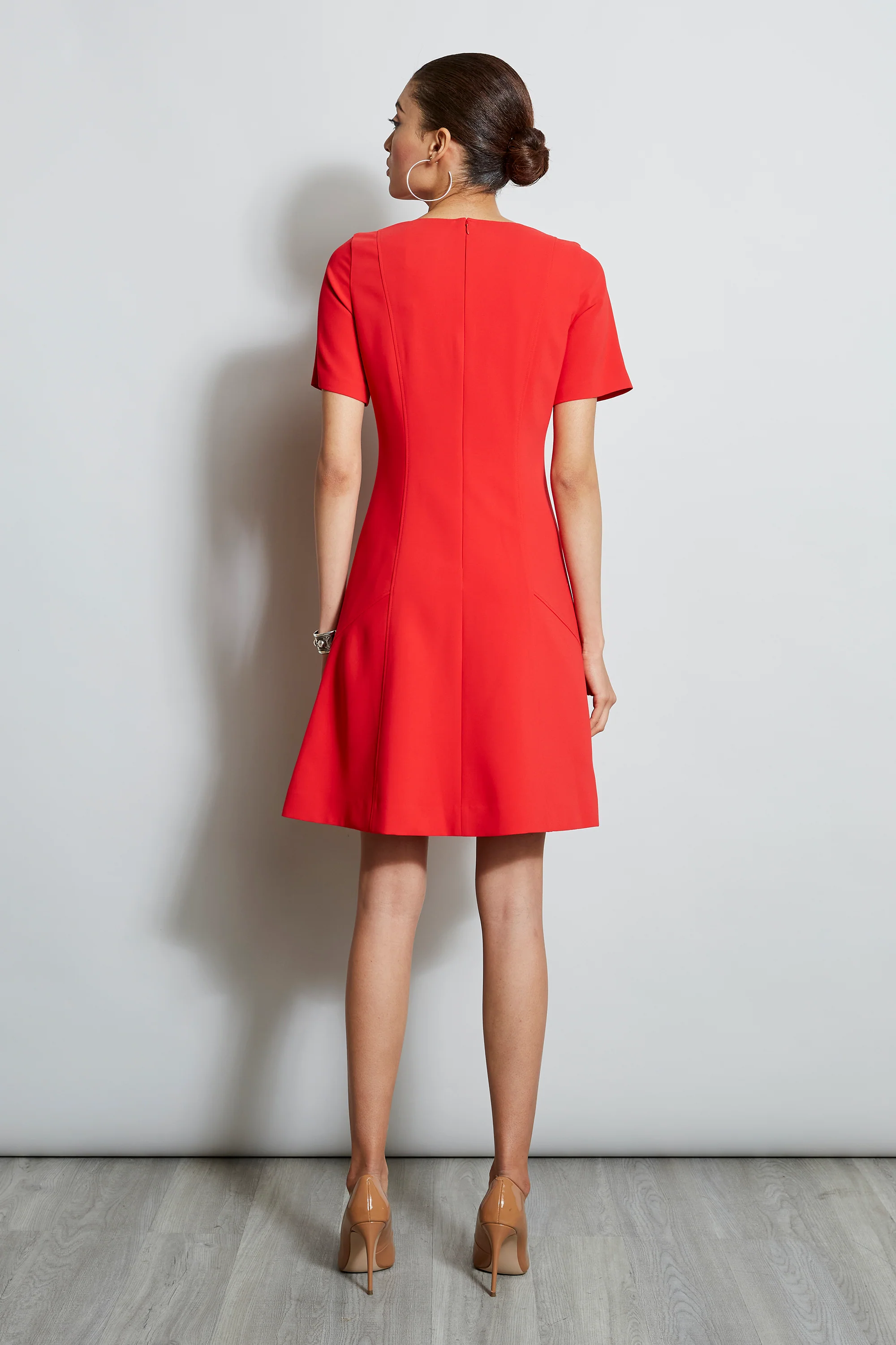 Zip Crepe Dress - Image 4