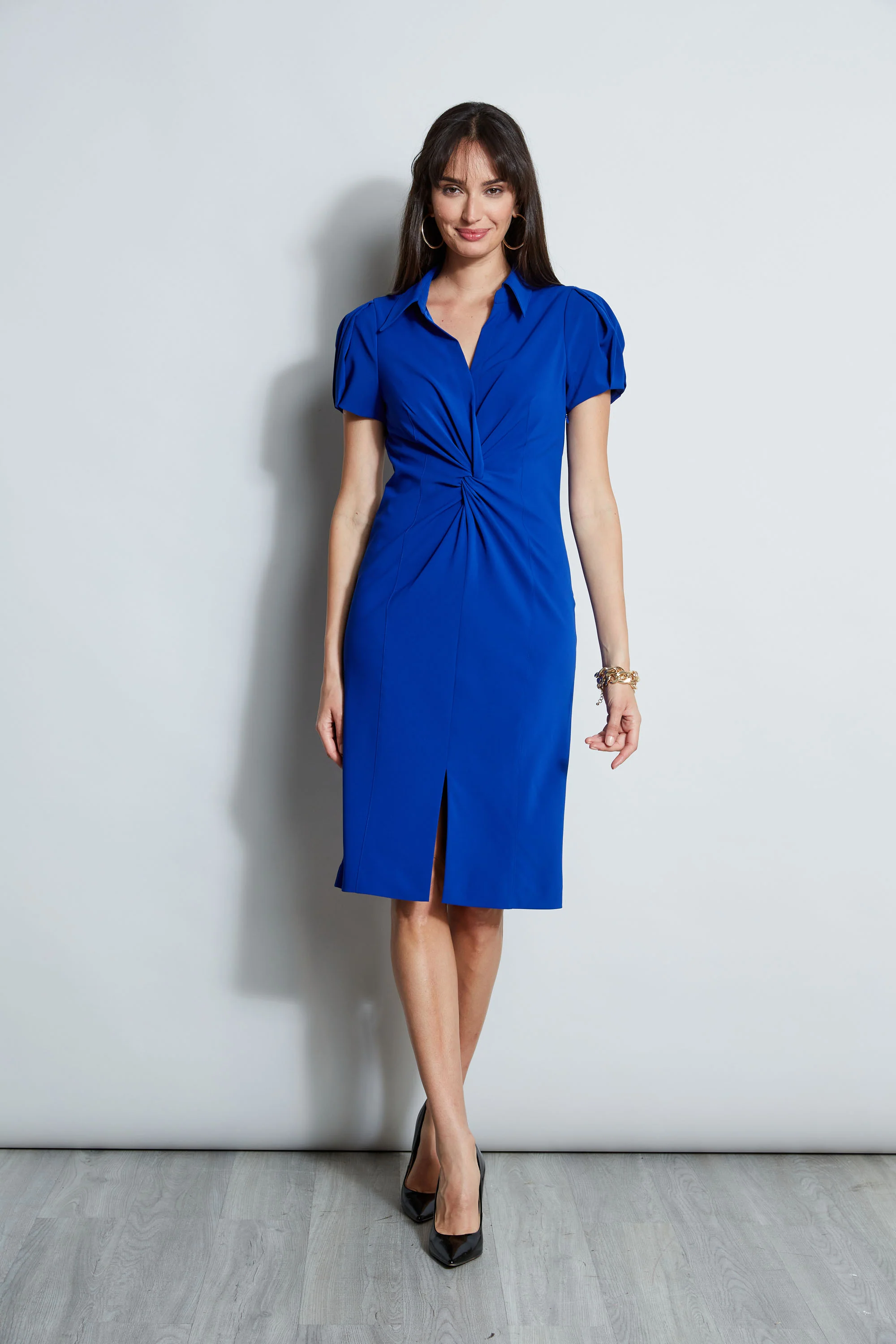 Short Sleeve Twist Dress - Image 3
