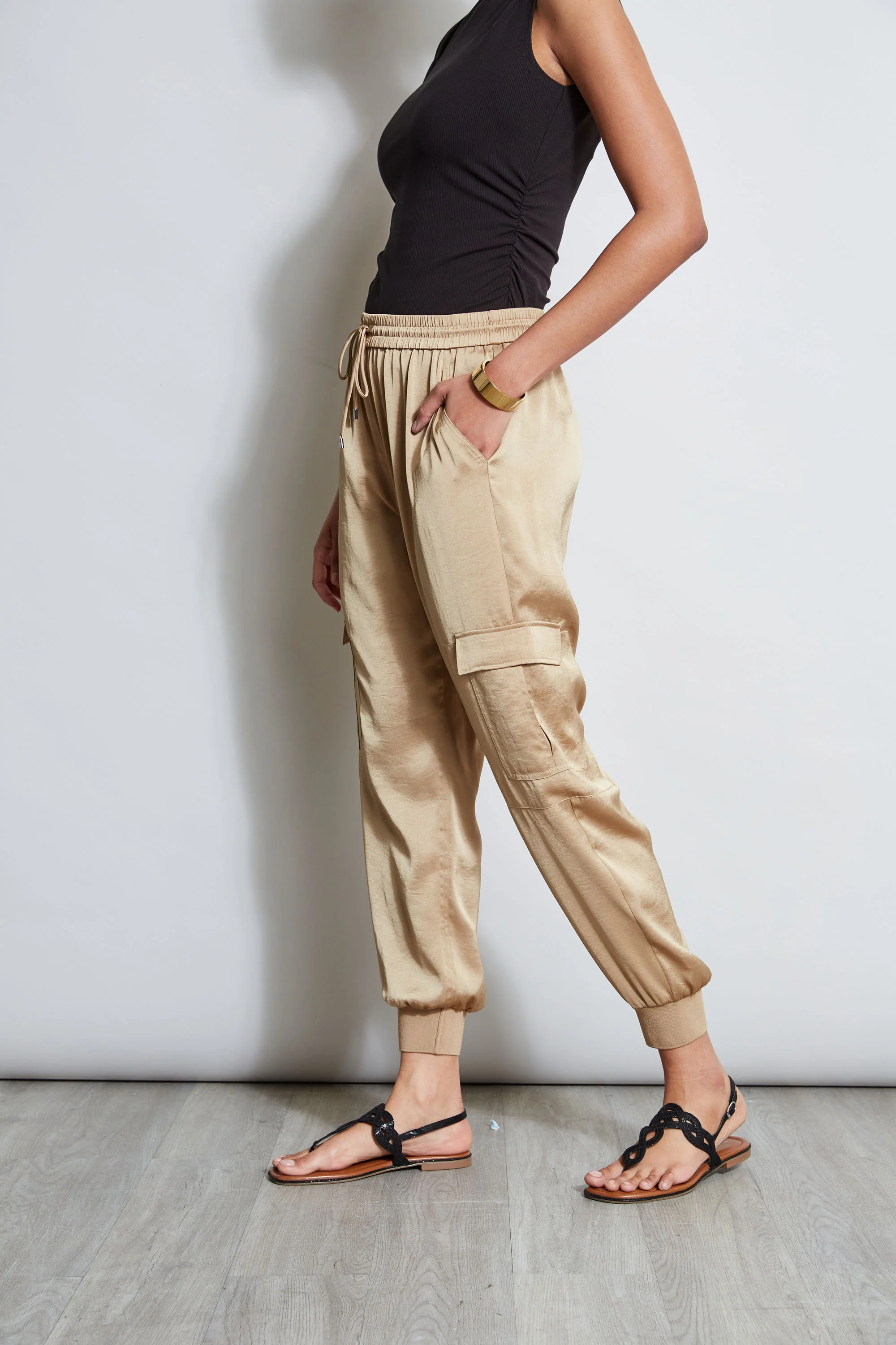 Satin Cargo Pant - Image 4