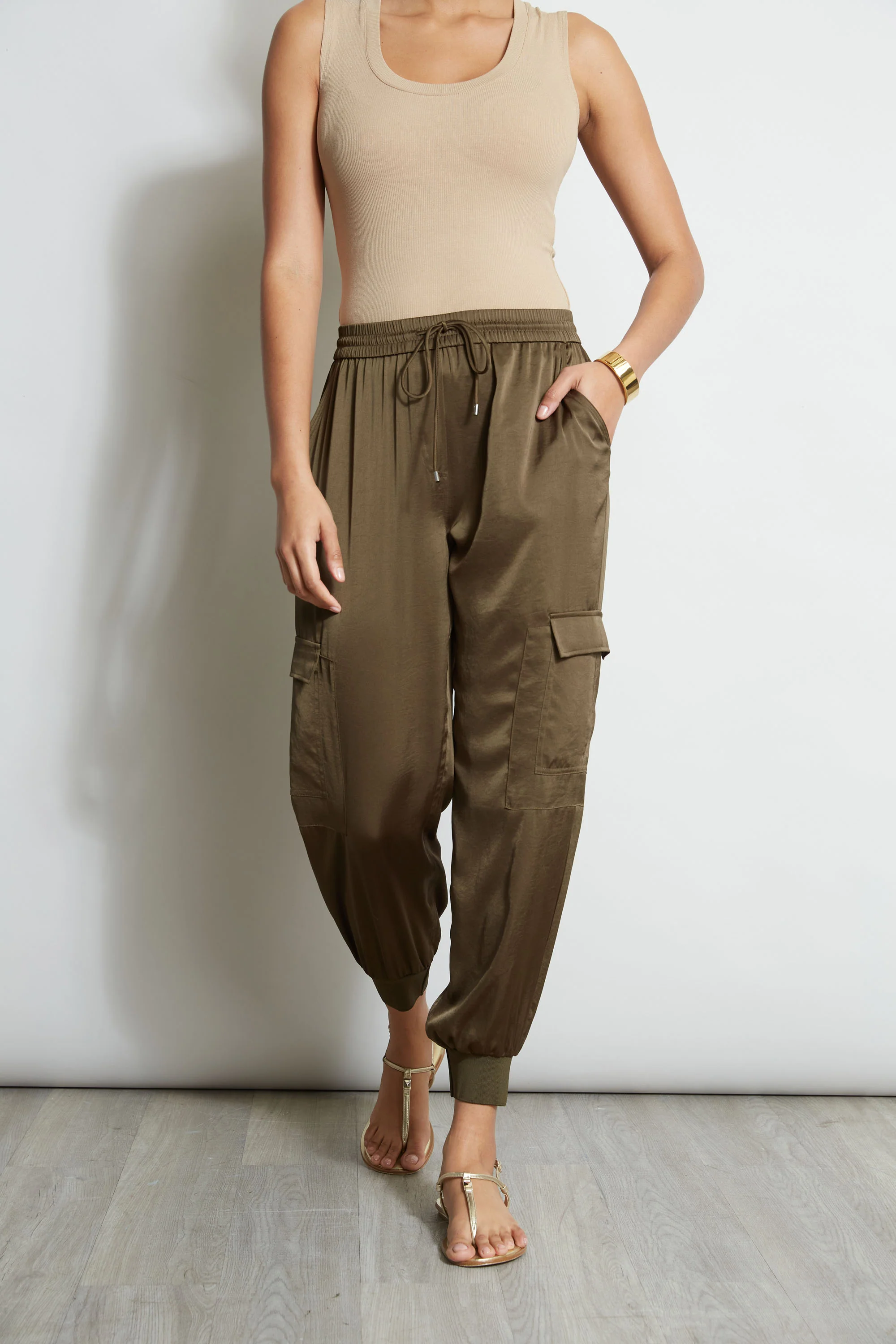 Satin Cargo Pant - Image 3
