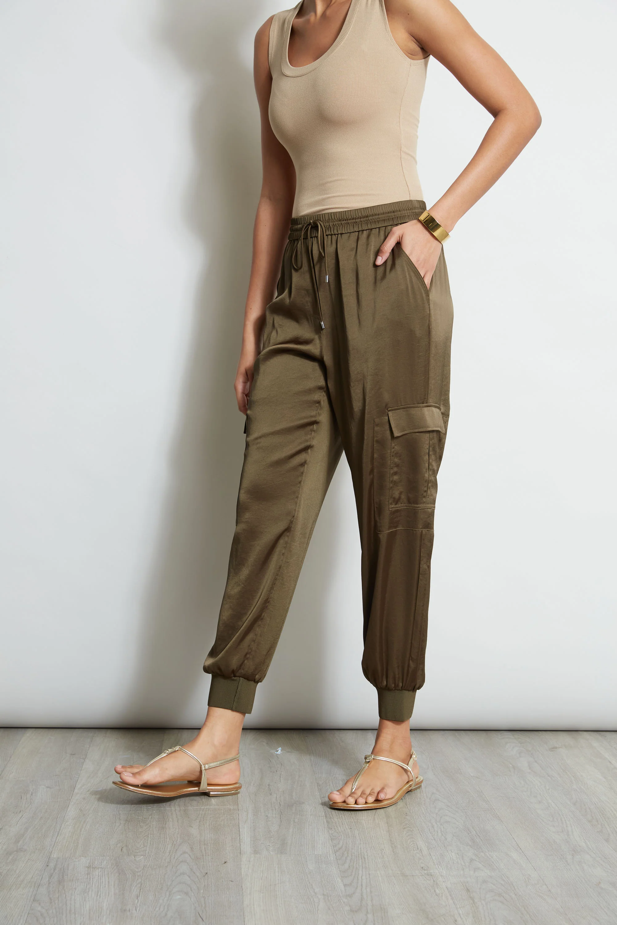 Satin Cargo Pant - Image 4