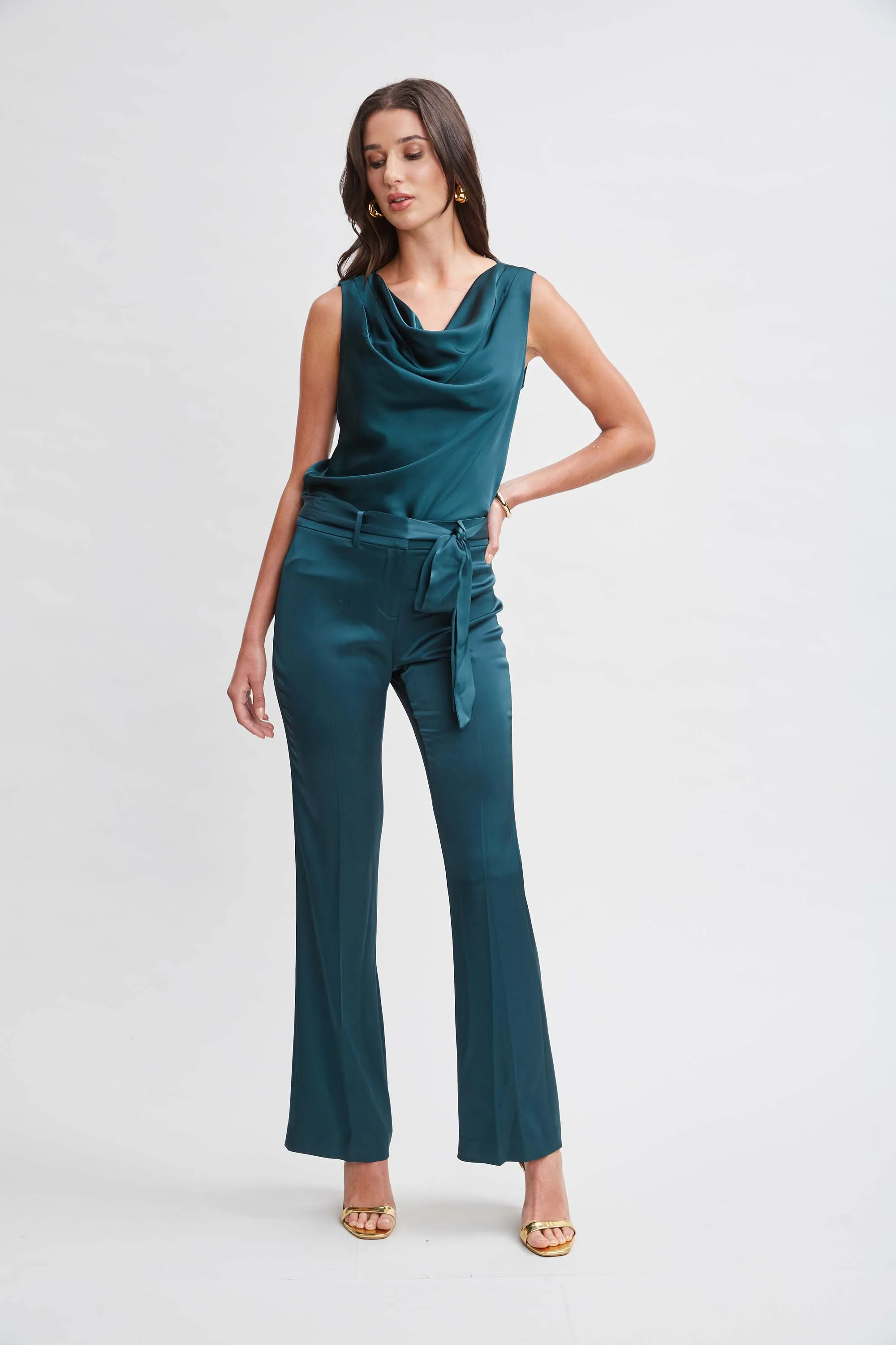 Satin Cowl Top - Image 4