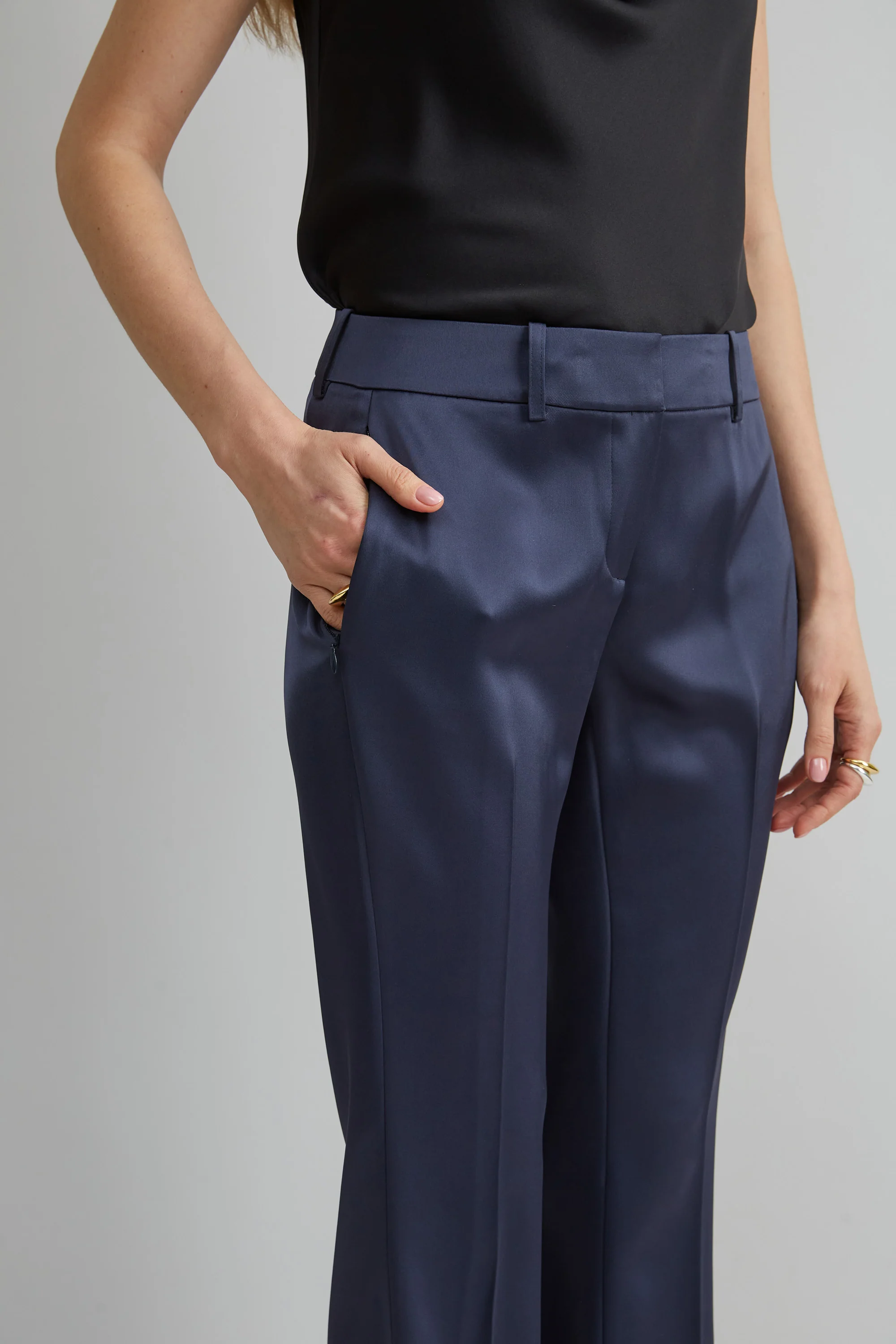 Satin Fit & Flare Pant - Image 3