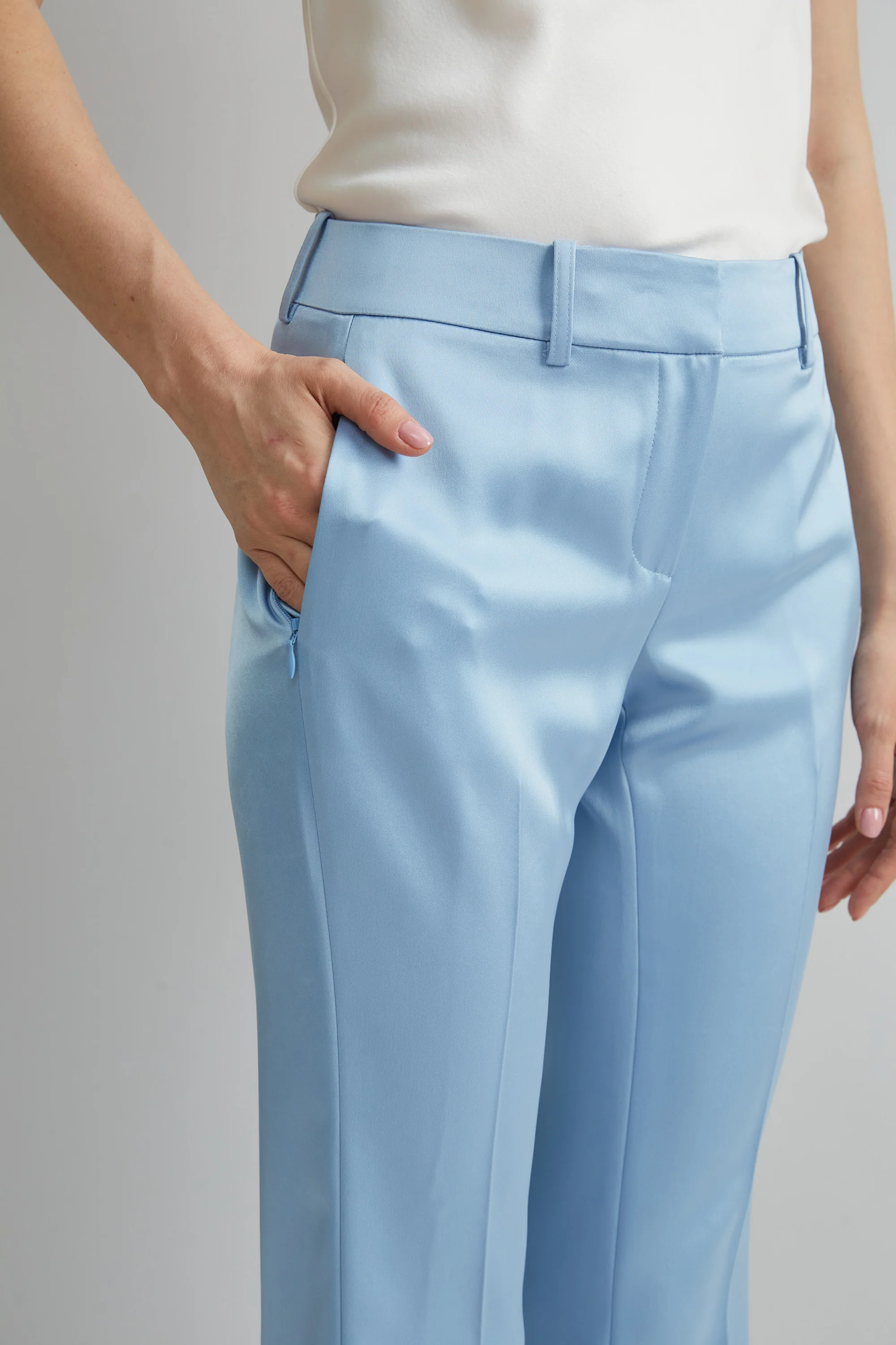 Satin Fit & Flare Pant - Image 4