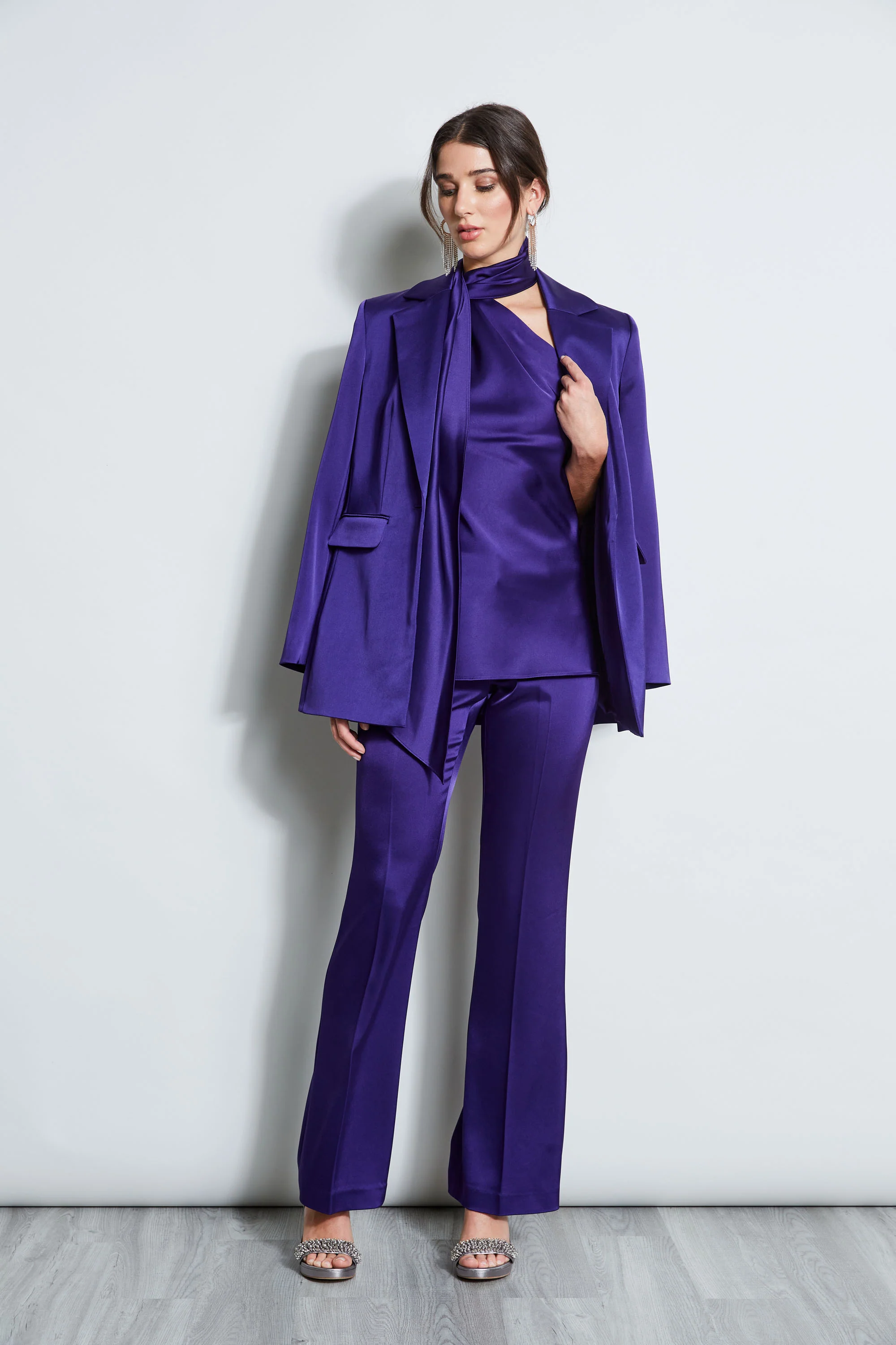 Satin Boyfriend Blazer - Image 4
