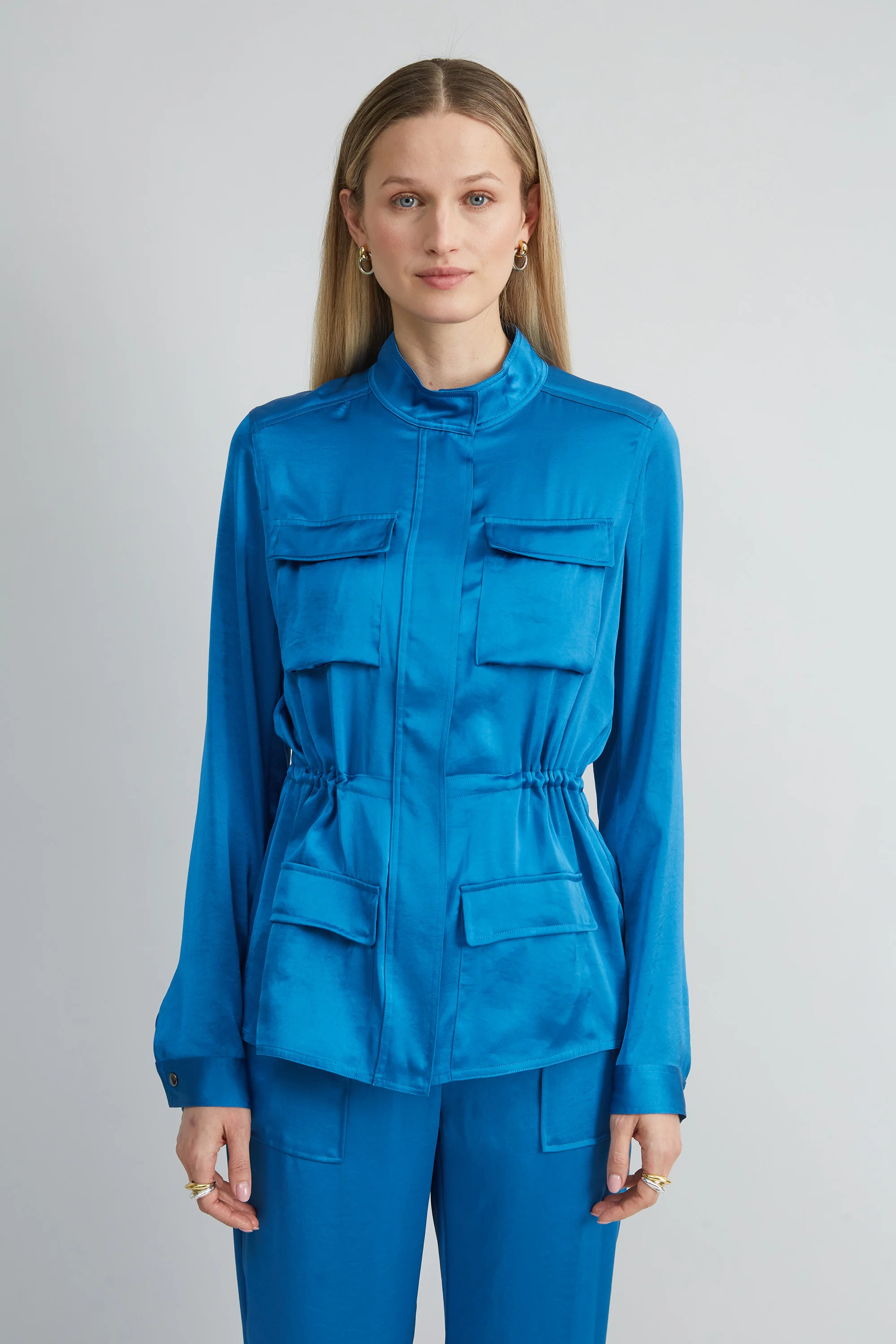 Satin Utility Jacket - Image 3