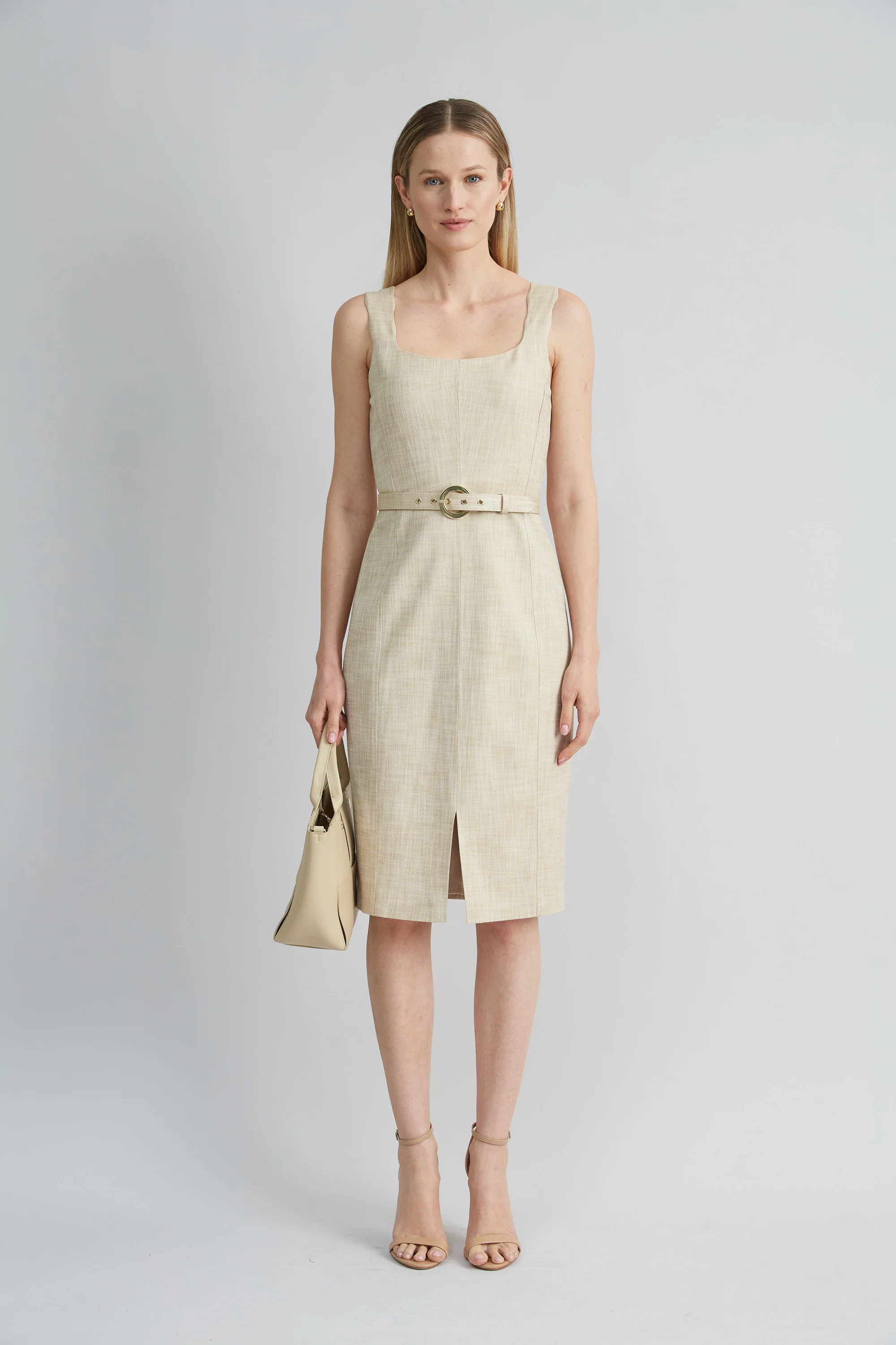 Scallop Melange Dress