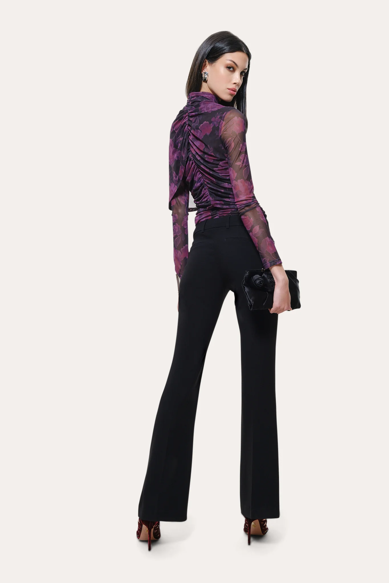 Shannon Japanese Crepe Fit-and-Flare Pant - Image 4