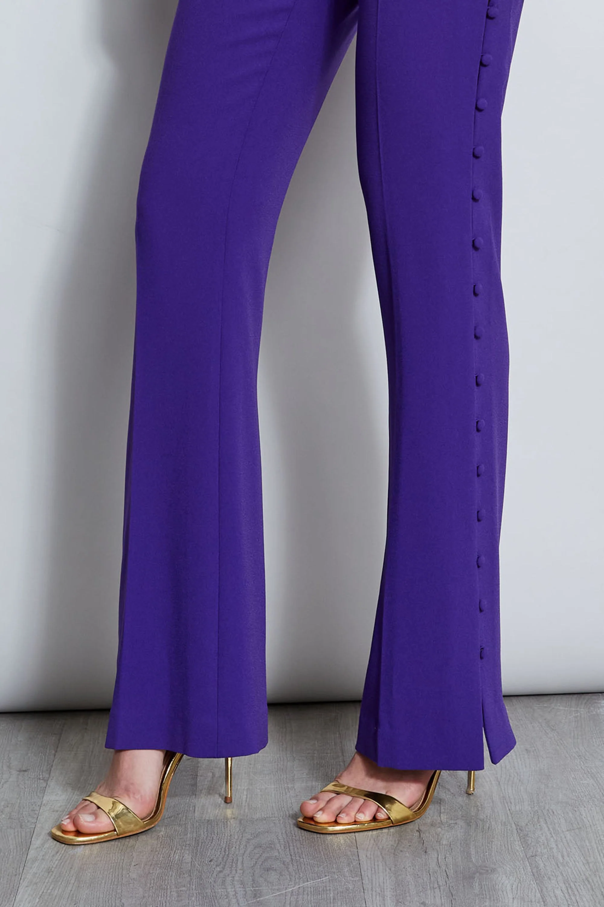 Side Button Crepe Pant - Image 7