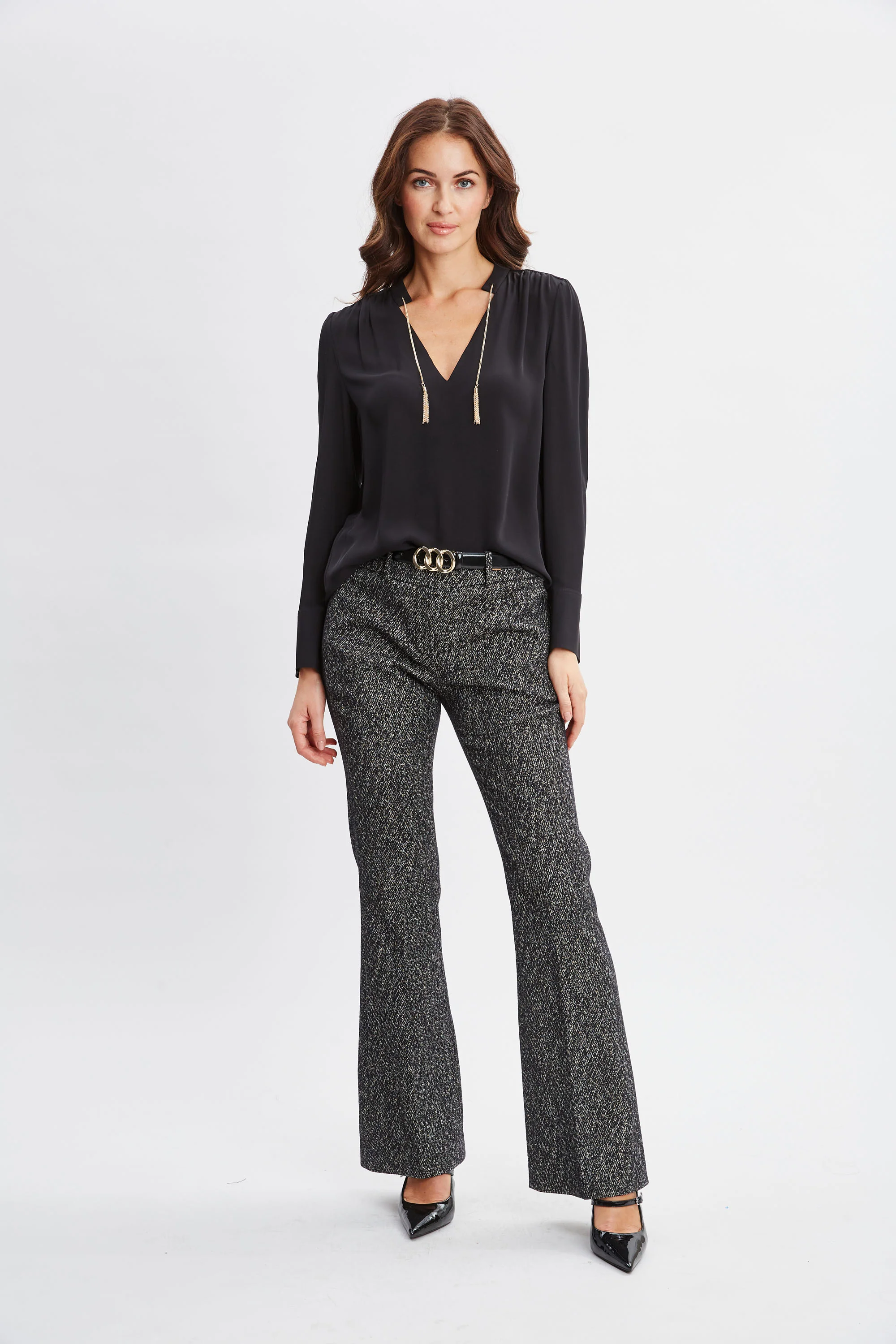 Silk Chain Tassel Shirt - Image 3