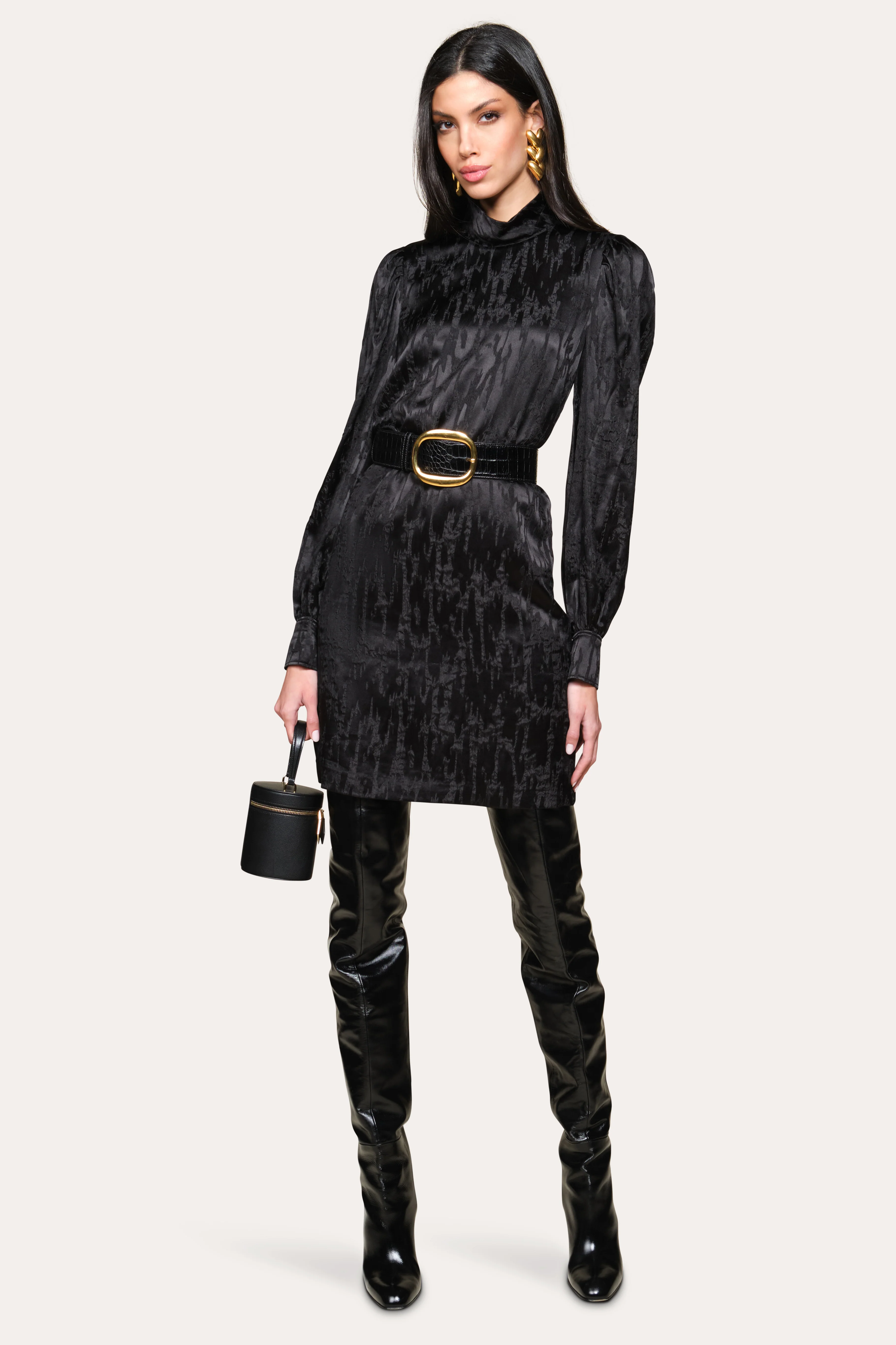 Silk Jacquard Dress