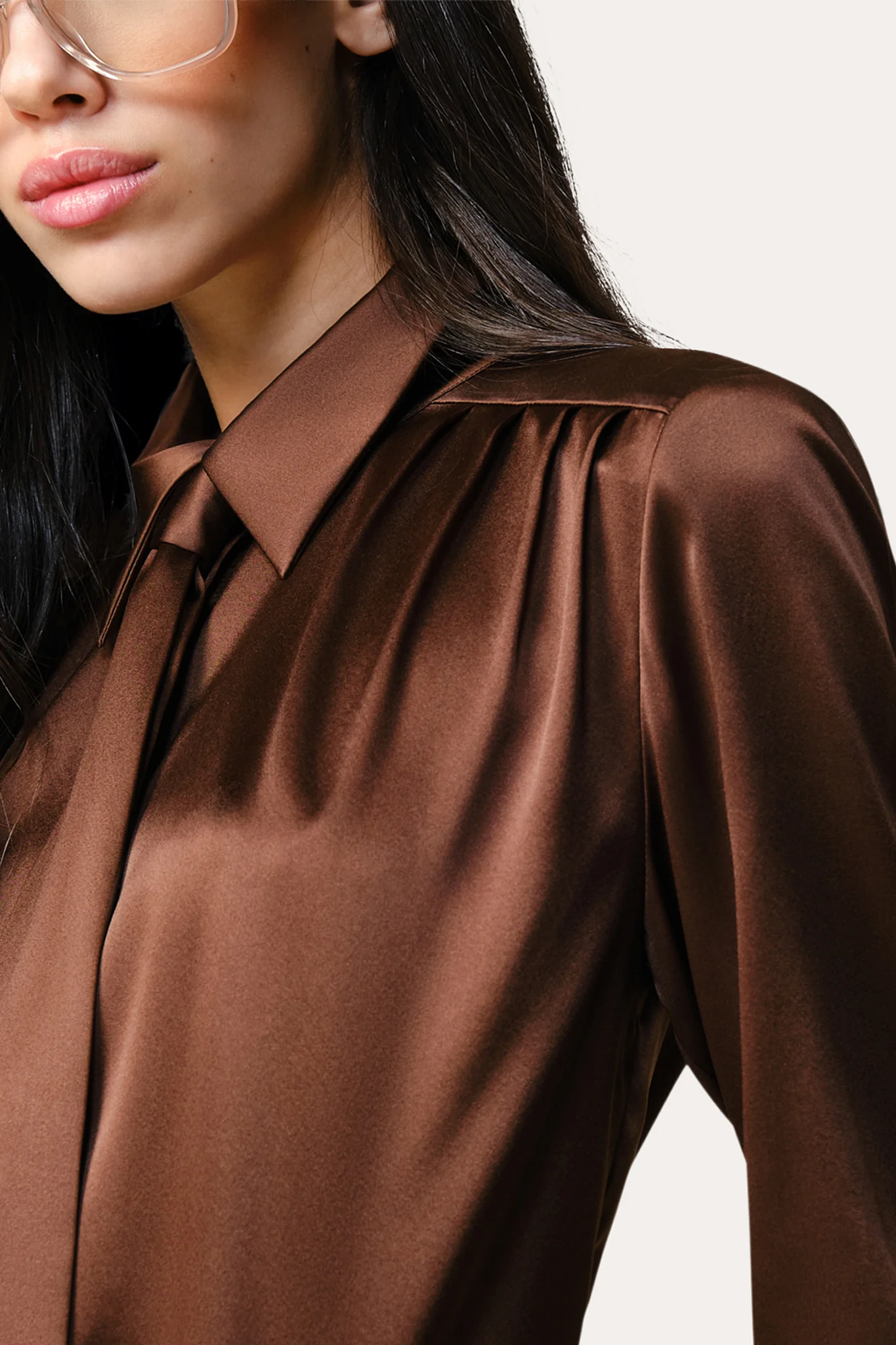 Silk Tie Button Down - Image 3