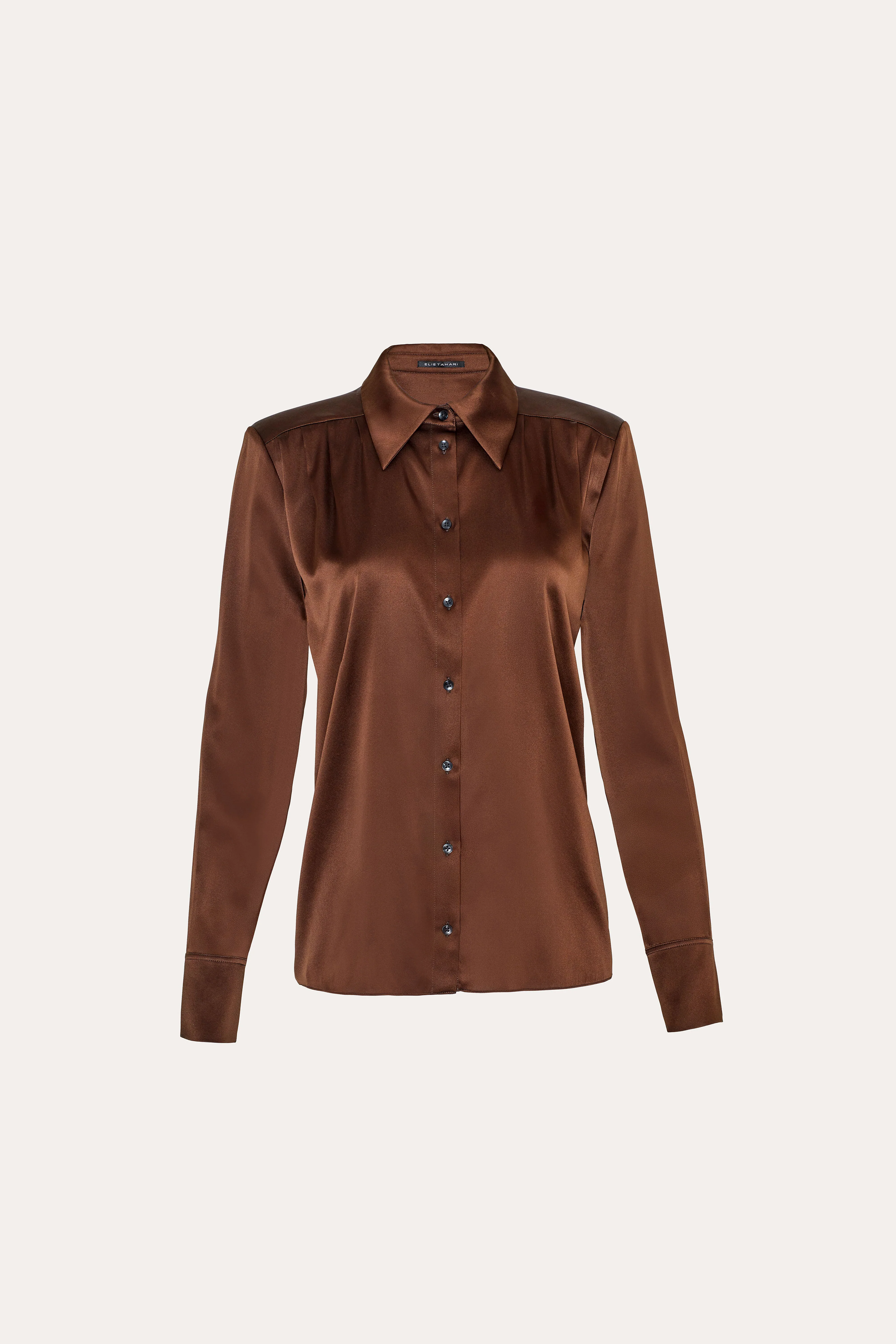 Silk Tie Button Down - Image 5