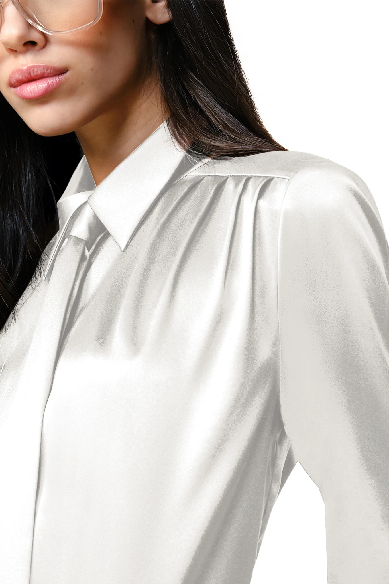 Silk Tie Button Down - Image 3