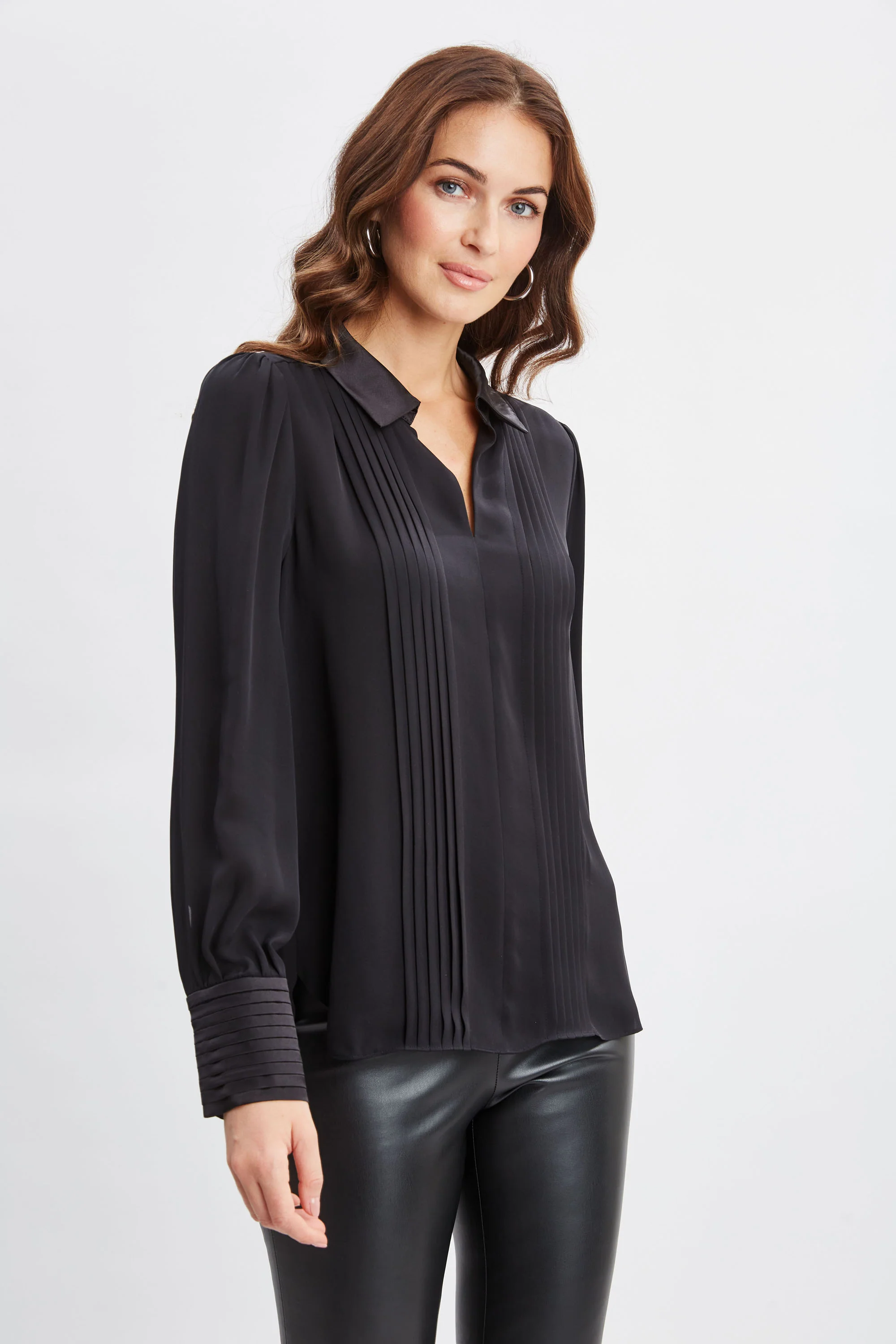 Silk Pintuck Shirt - Image 3
