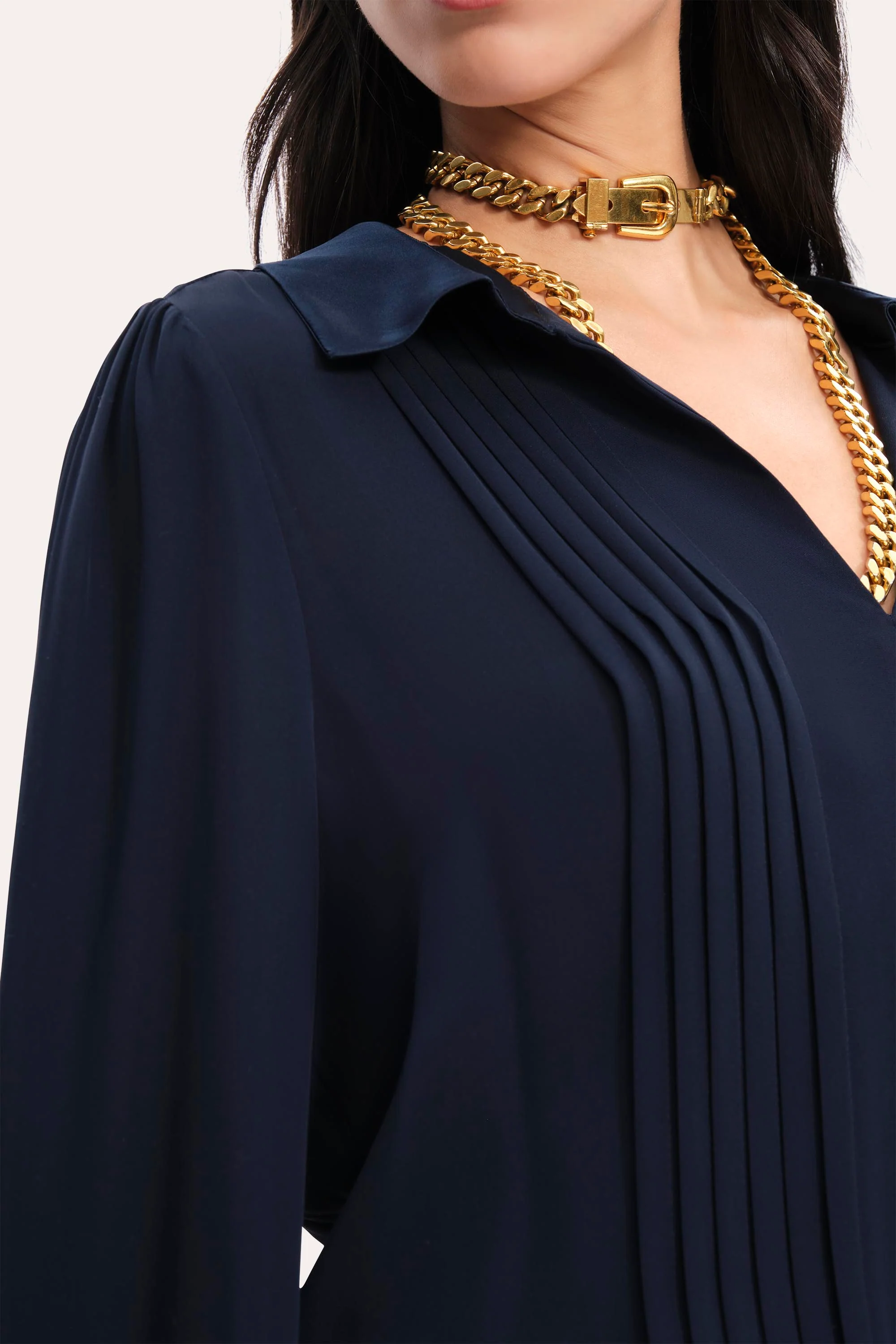 Silk Pintuck Shirt - Image 3