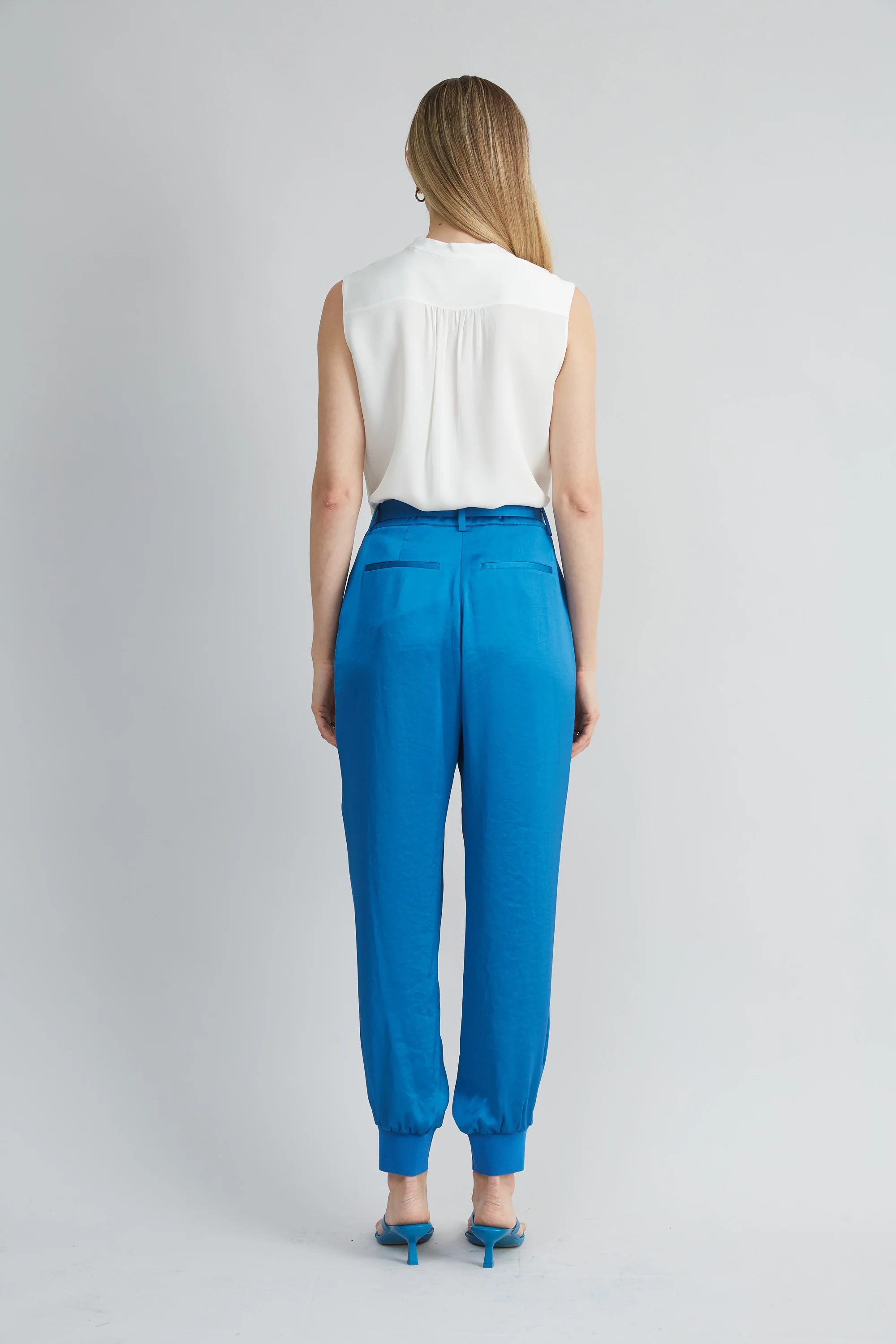 Satin Belted Cargo Pant - Image 4