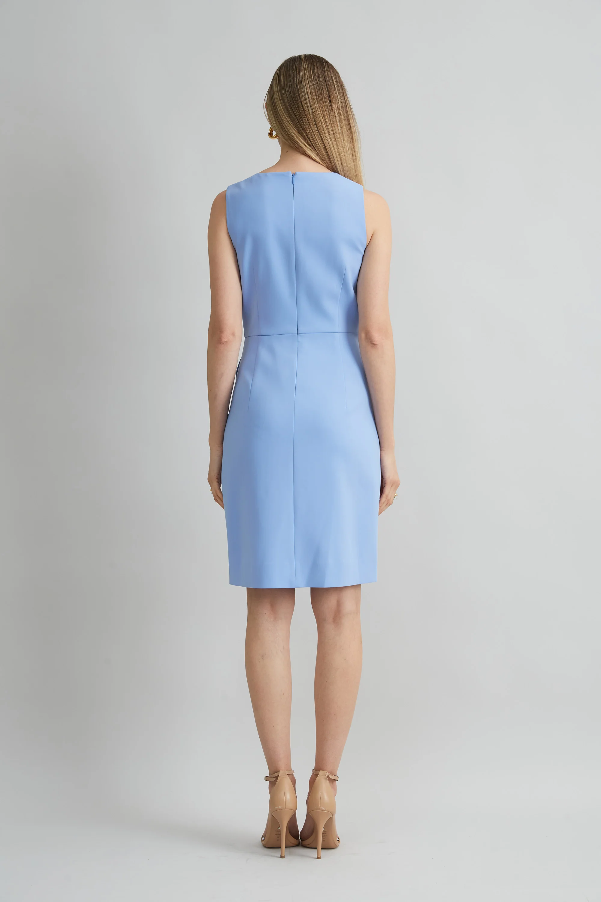 Contour Crepe Button Dress - Image 5