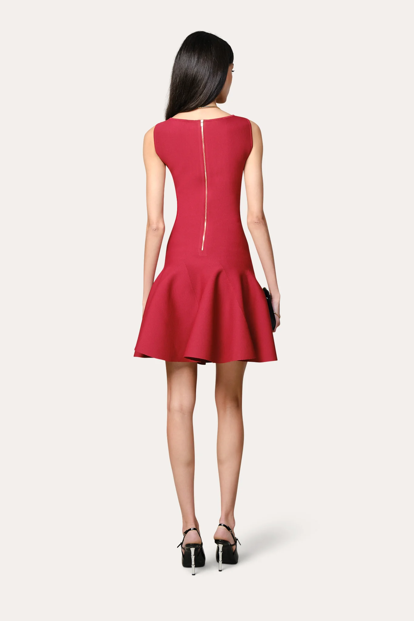 Milano Sculpt Sleeveless Flare Dress - Image 4