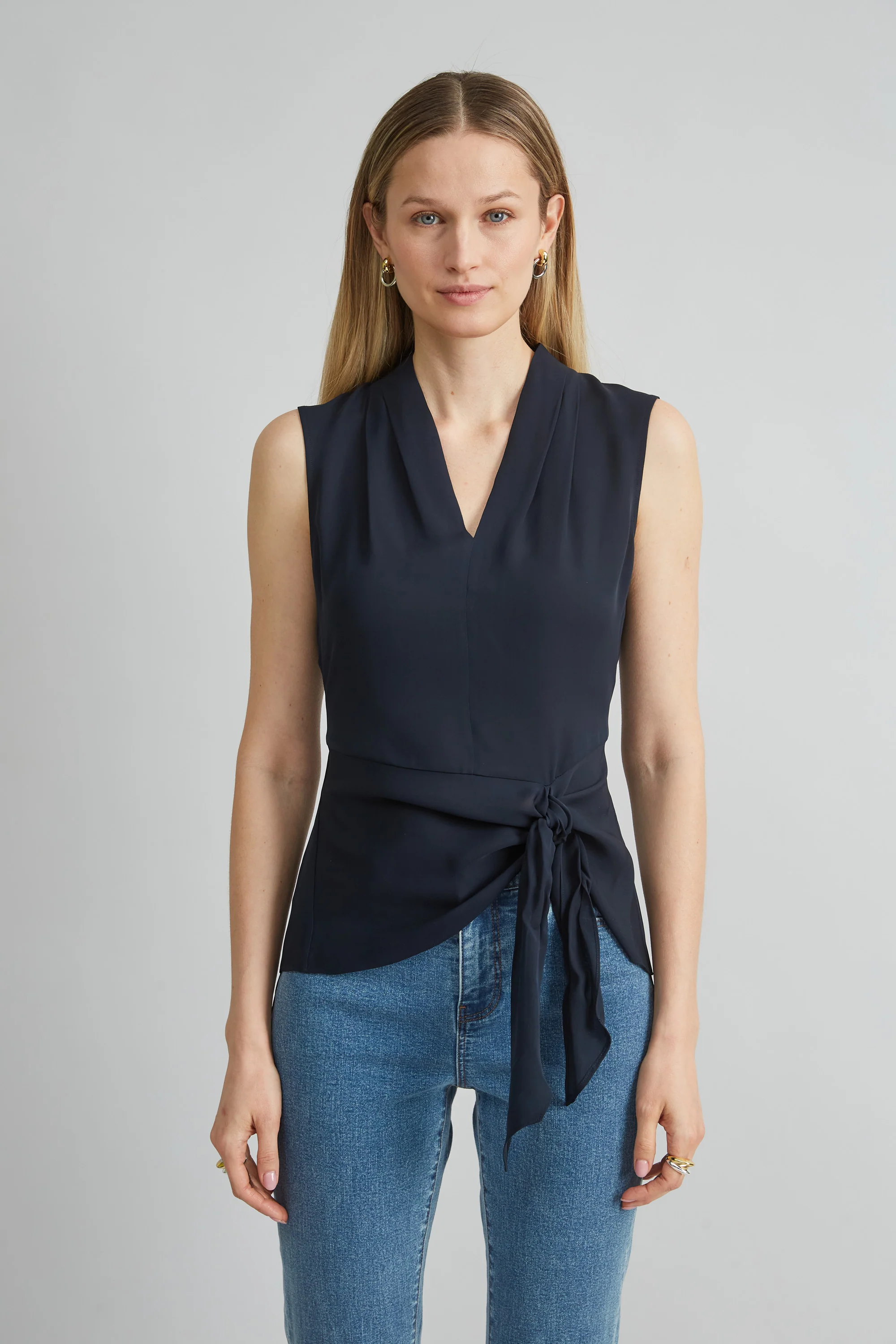 Silk Side Tie Shirt