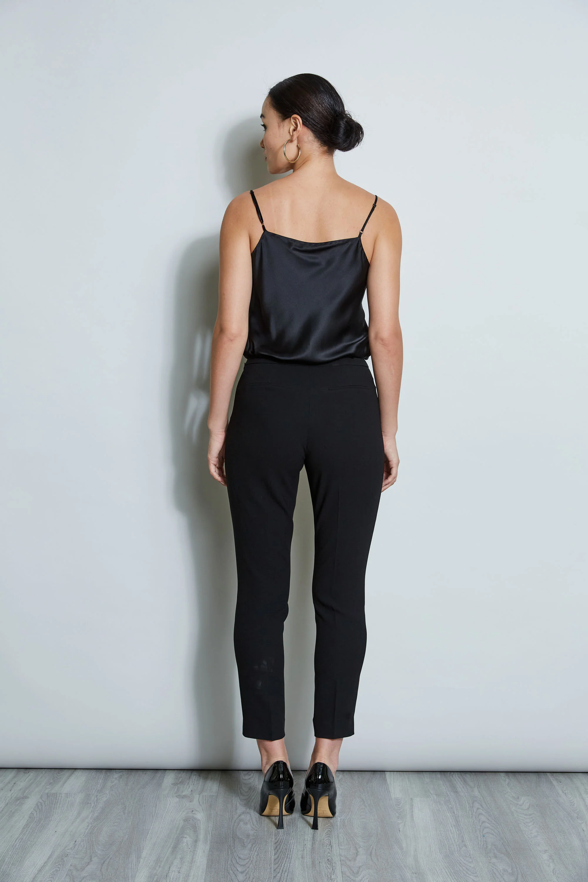 Slim Fit Crepe Pant - Image 5