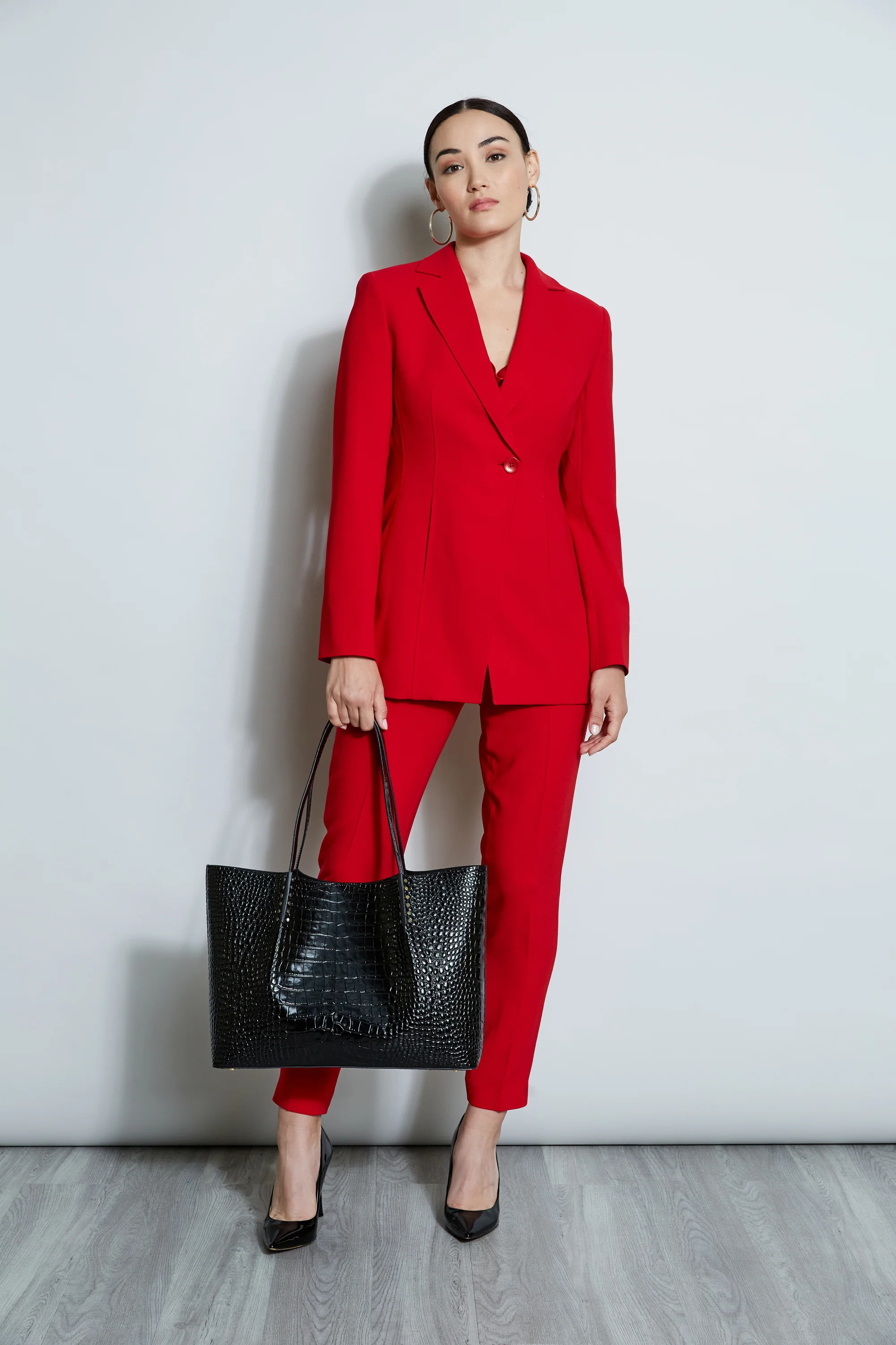Slim Fit Crepe Pant - Image 4