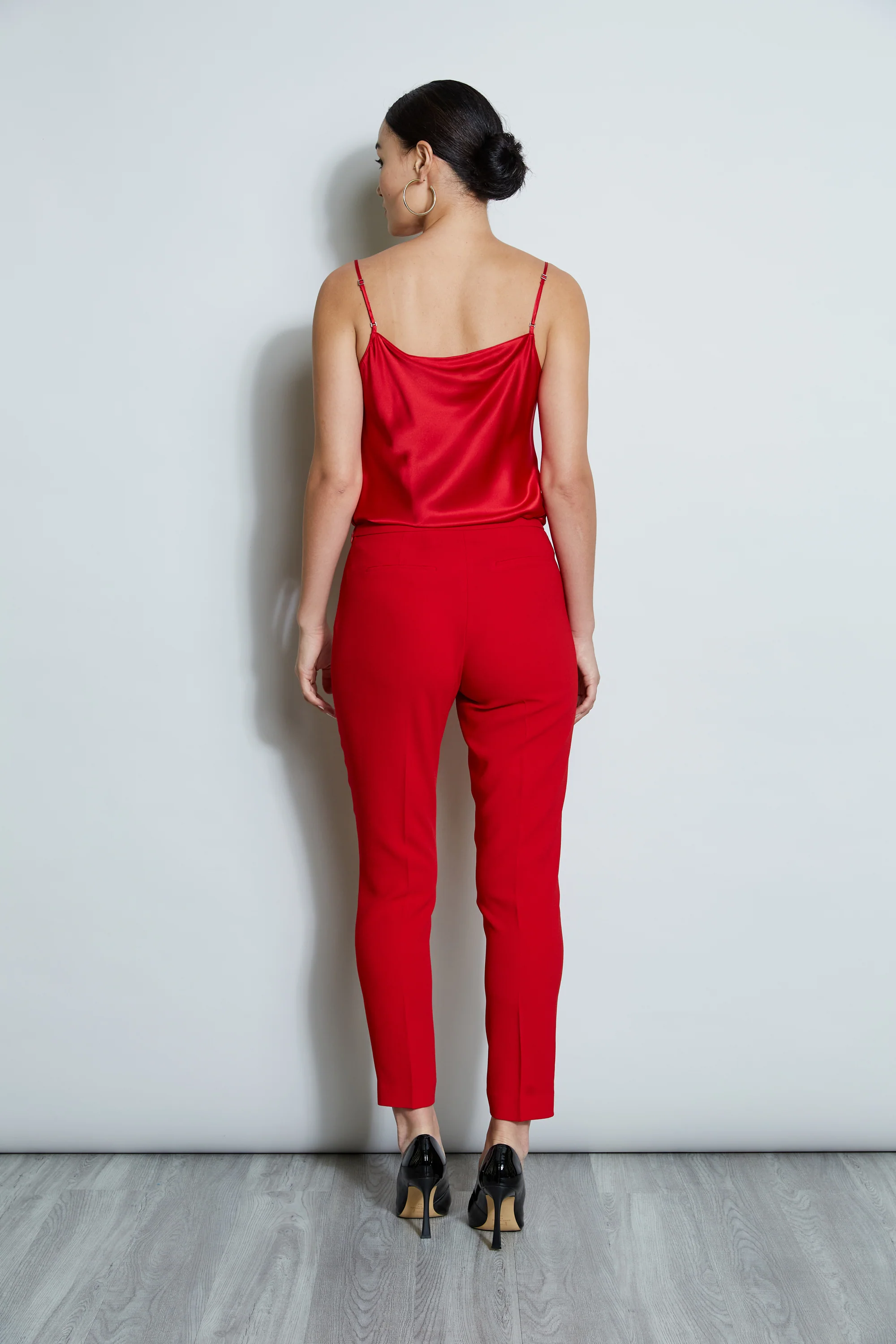 Slim Fit Crepe Pant - Image 5
