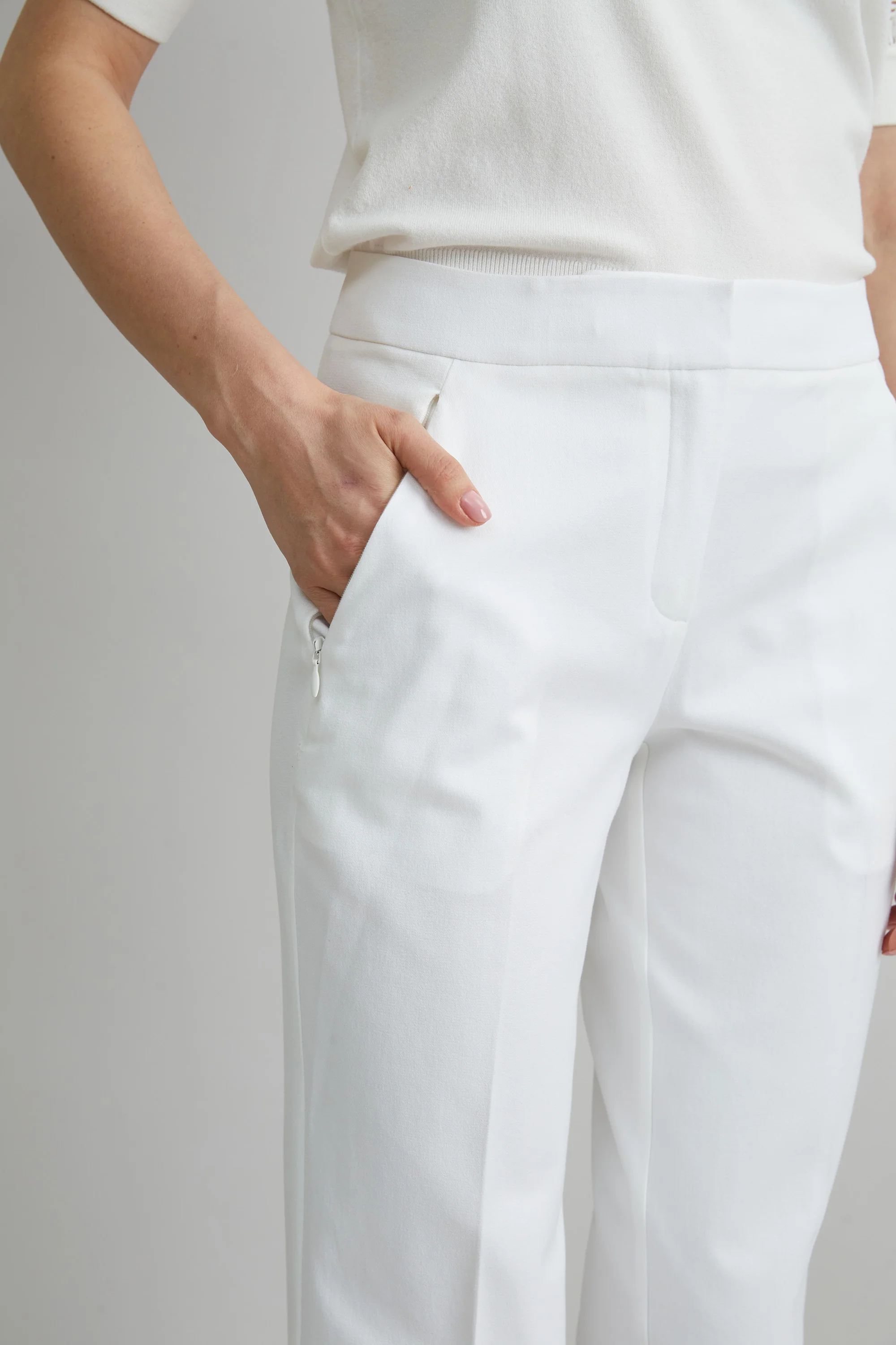 Straight Leg Stretch Cotton Pant - Image 3