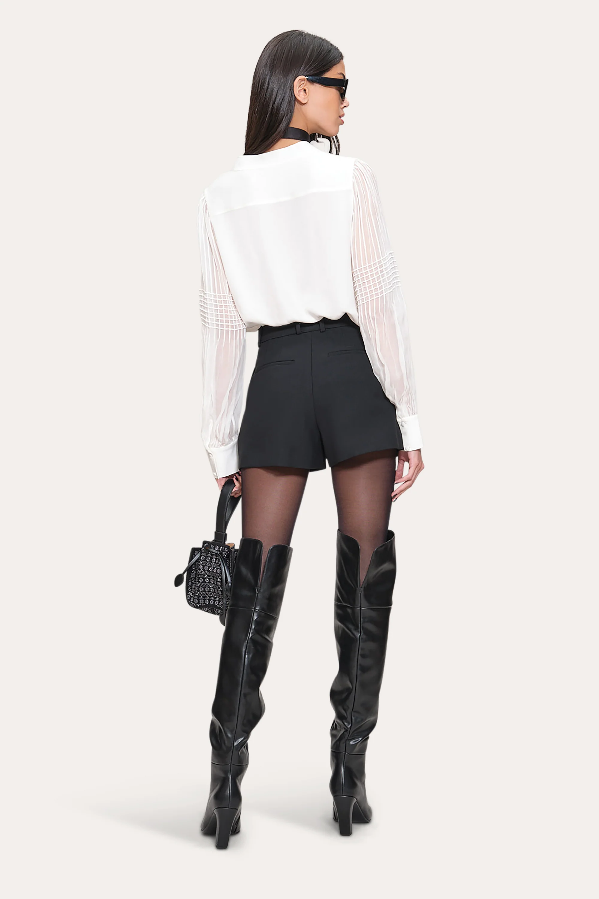 Chiffon Button Down Shirt - Image 4
