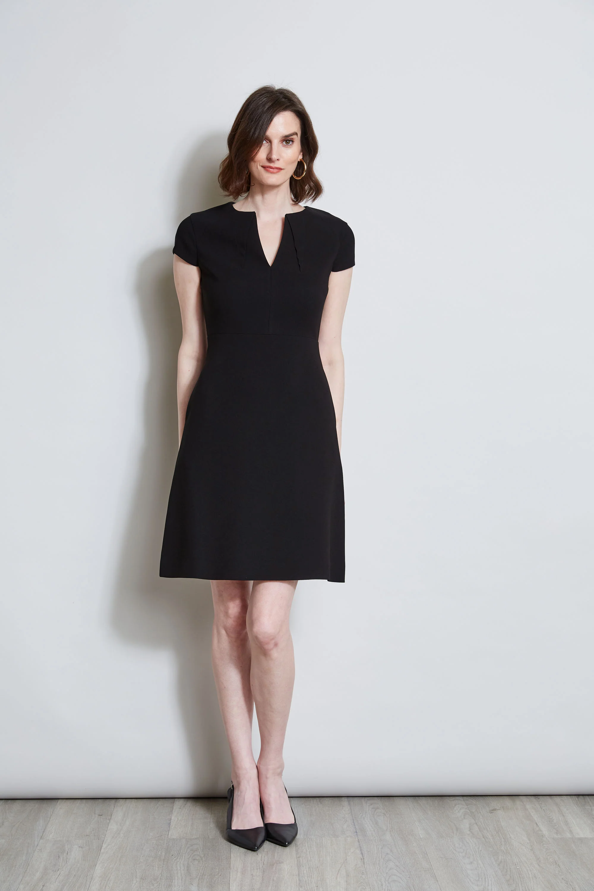 Short Sleeve Dart Dress - Image 2