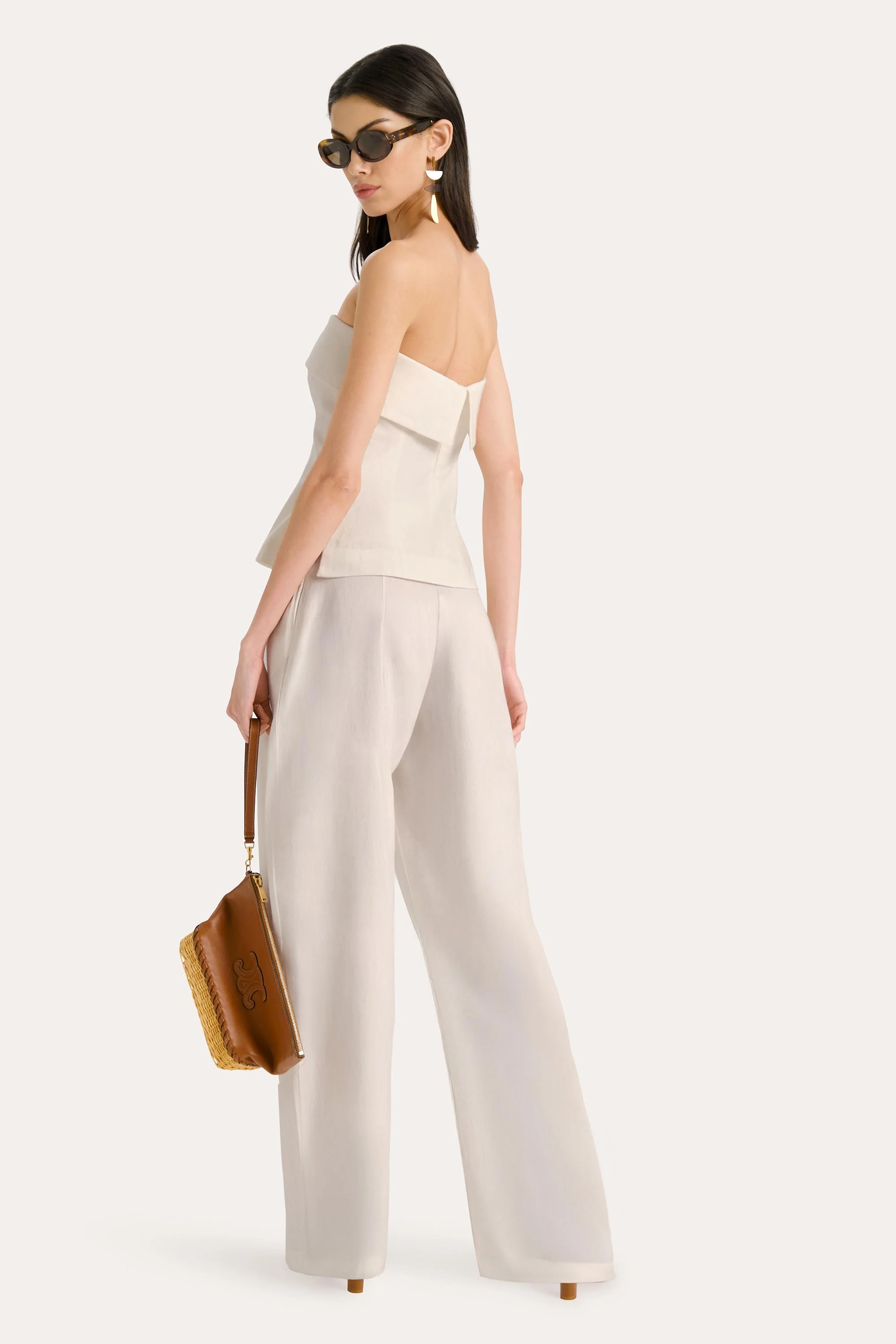 Linda Linen Foldover Top - Image 2