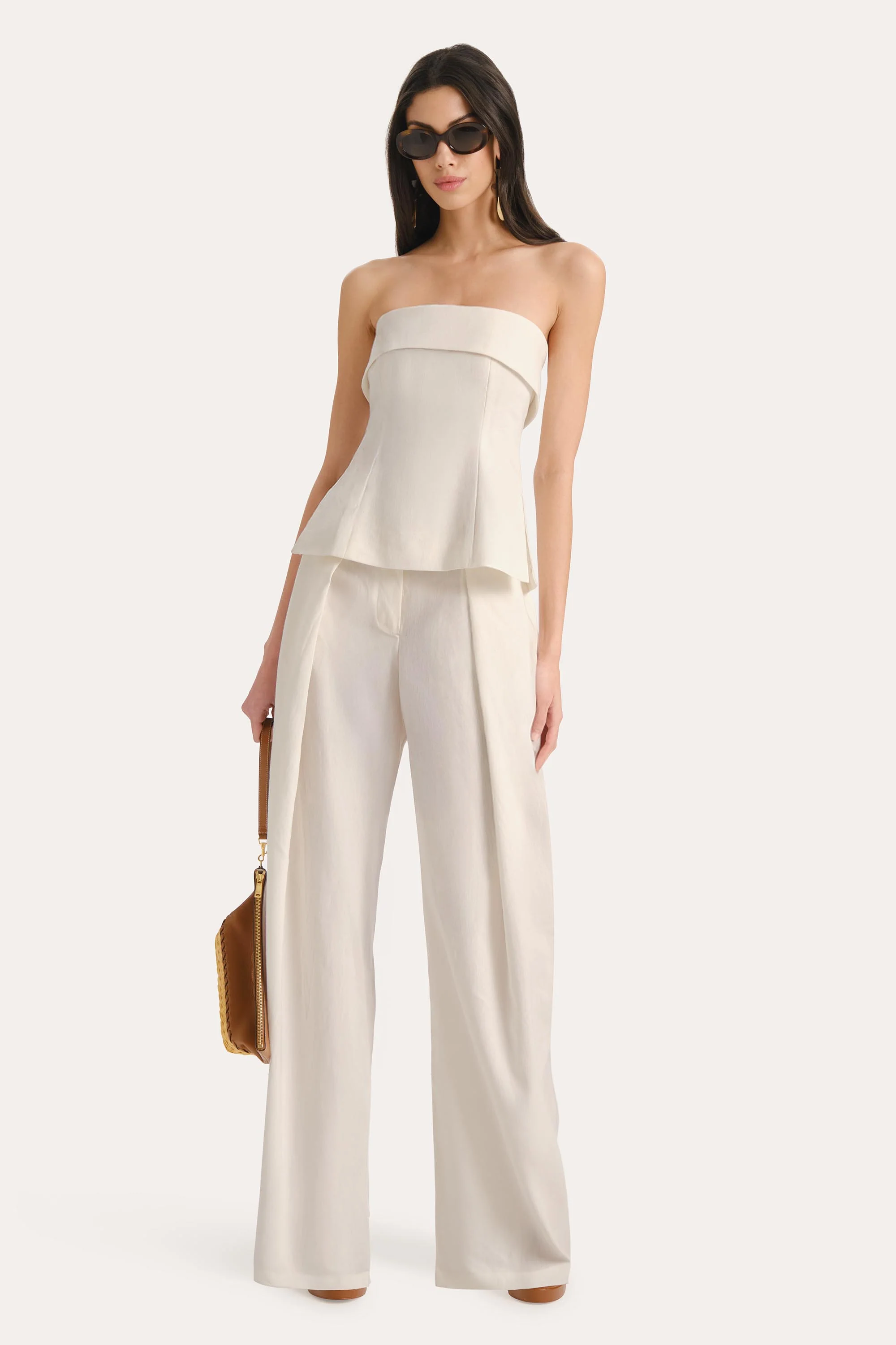Linda Linen Foldover Top - Image 4