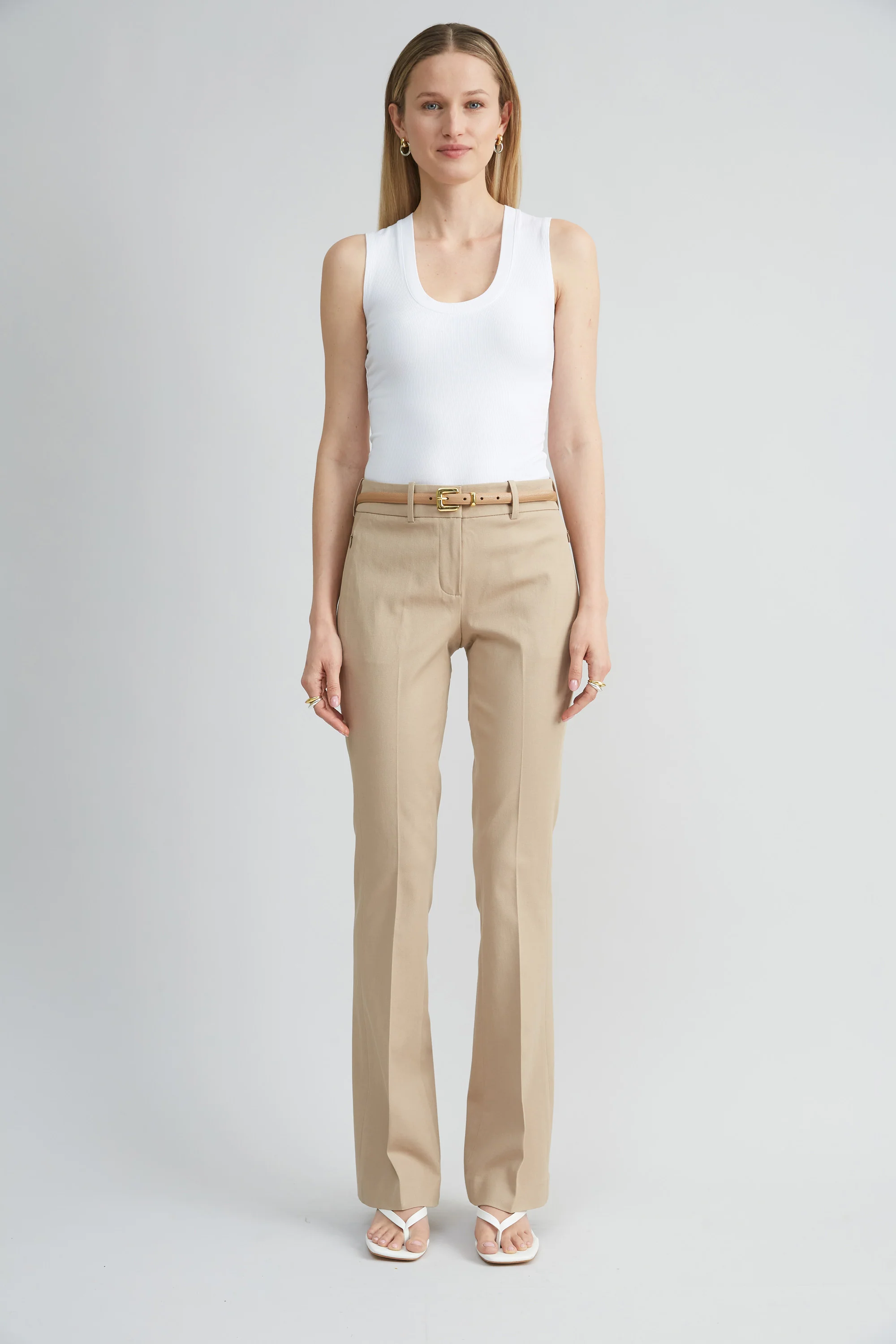 Stretch Cotton Fit & Flare Pant - Image 2