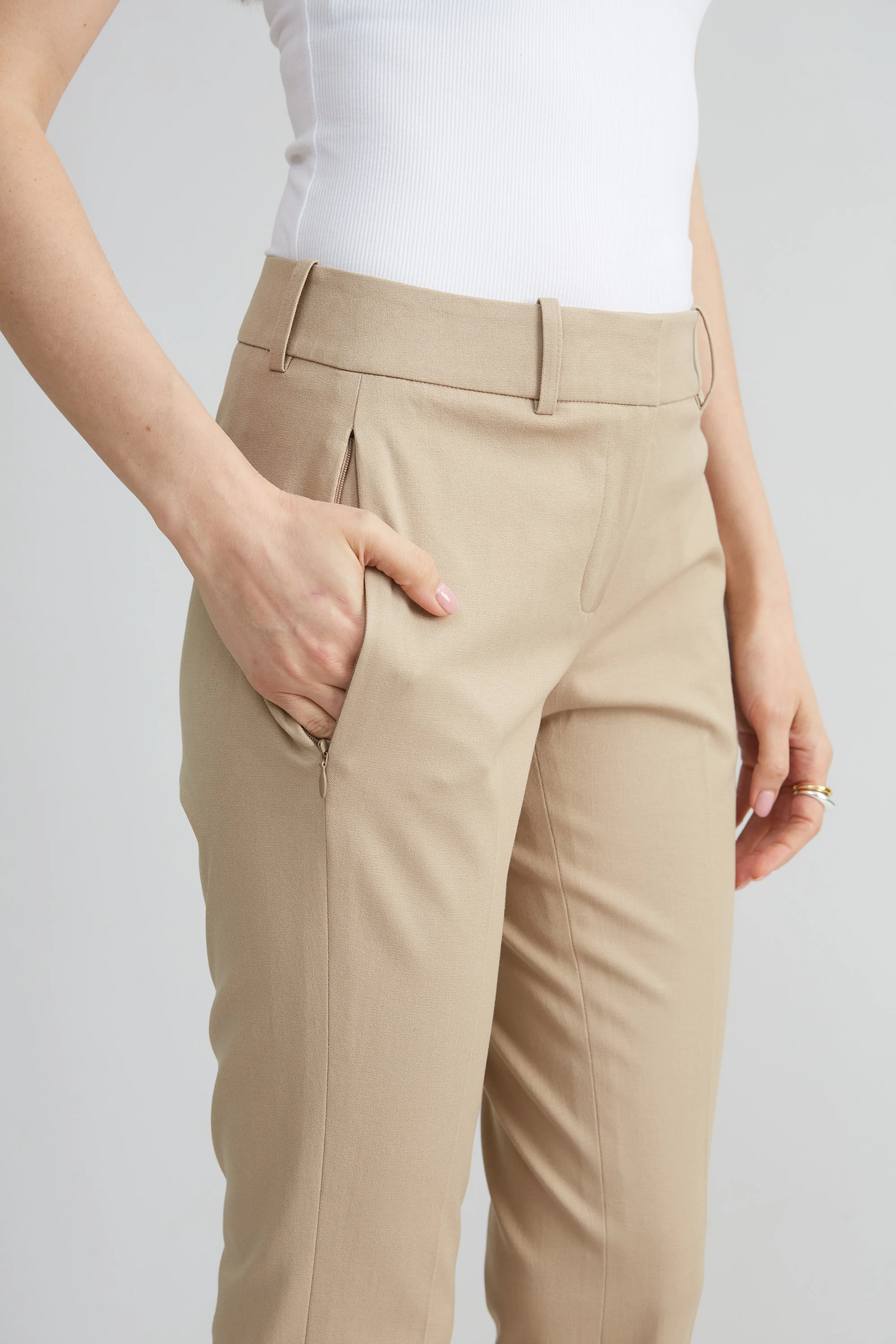 Stretch Cotton Fit & Flare Pant - Image 3