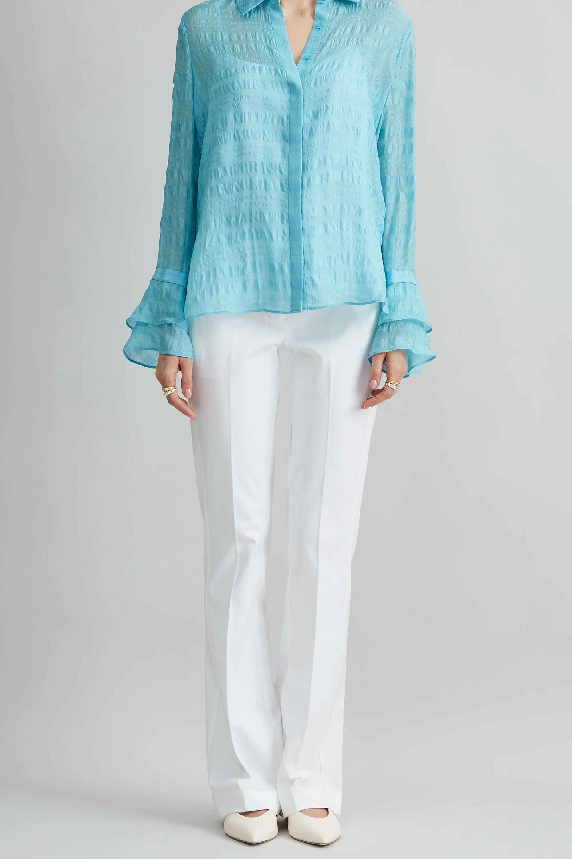 Stretch Cotton Fit & Flare Pant - Image 2