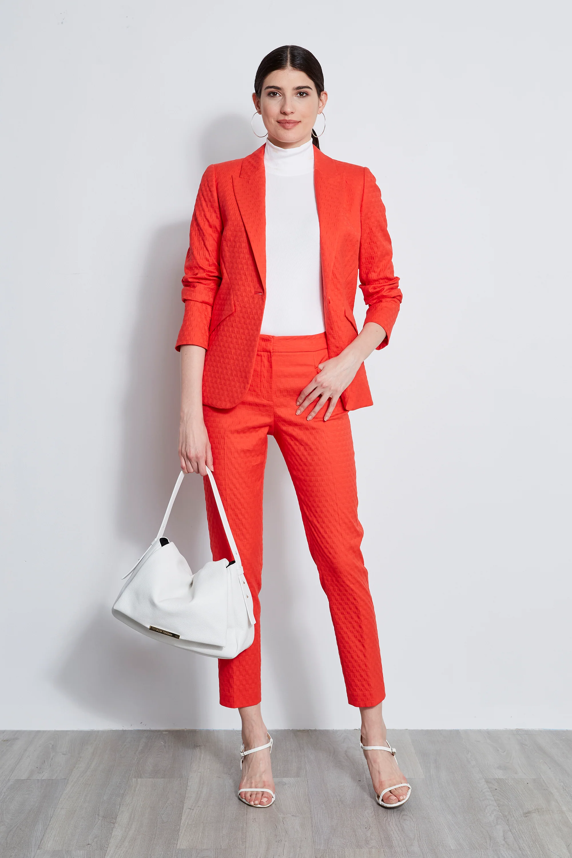 Jacquard Stretch Panel Blazer - Image 3