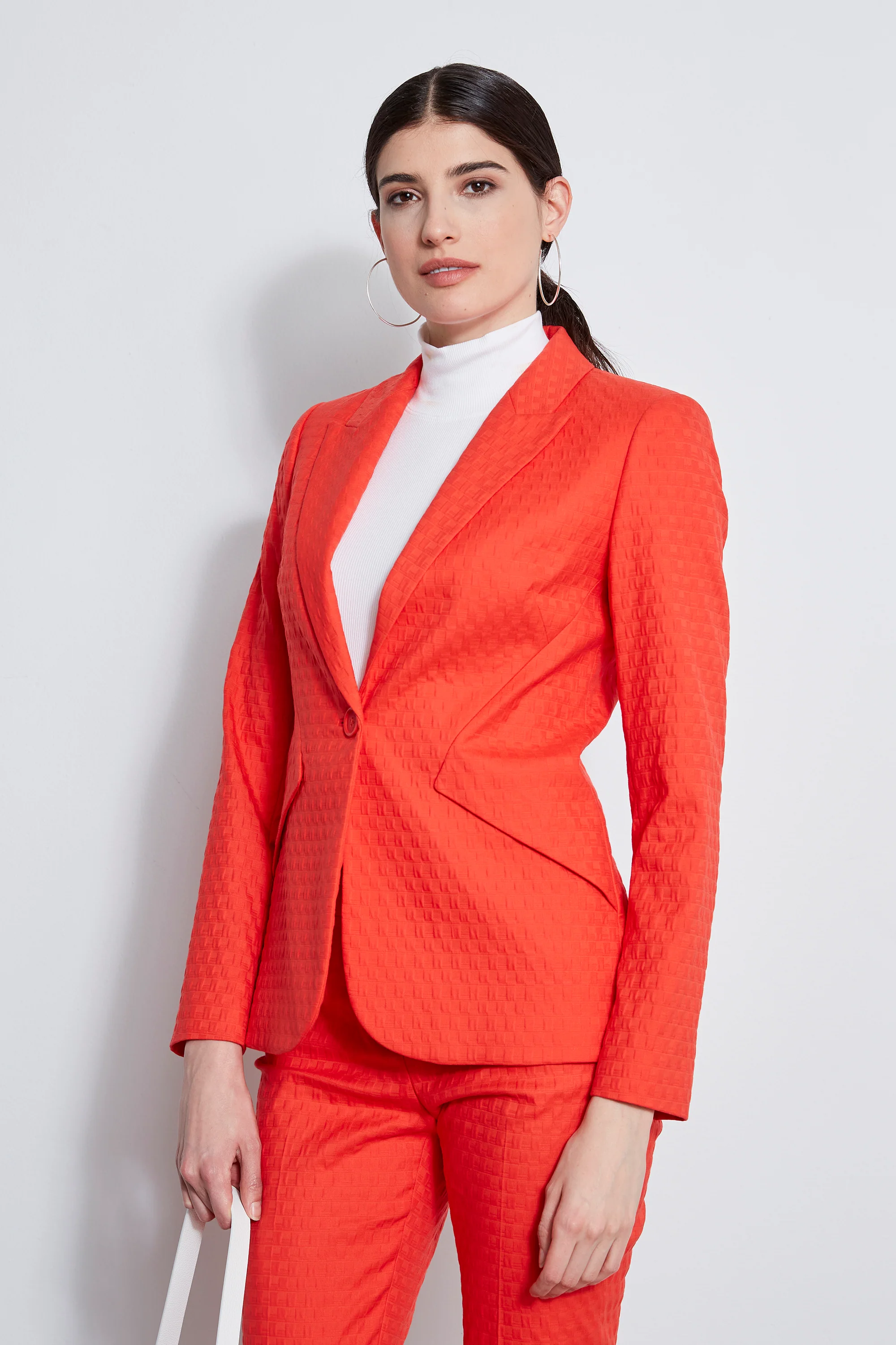 Jacquard Stretch Panel Blazer - Image 4