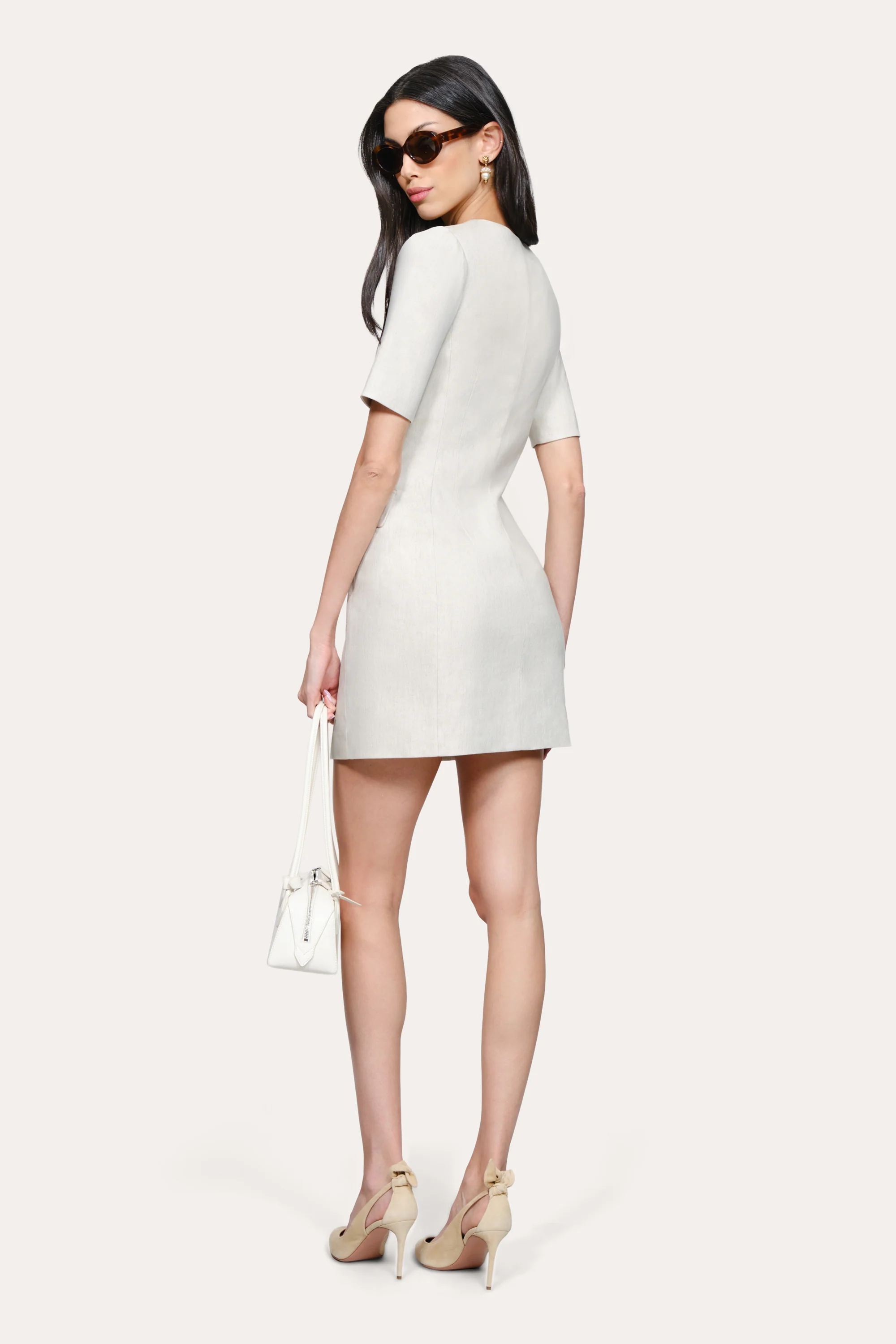 Kaia Linen Mini Dress - Image 4