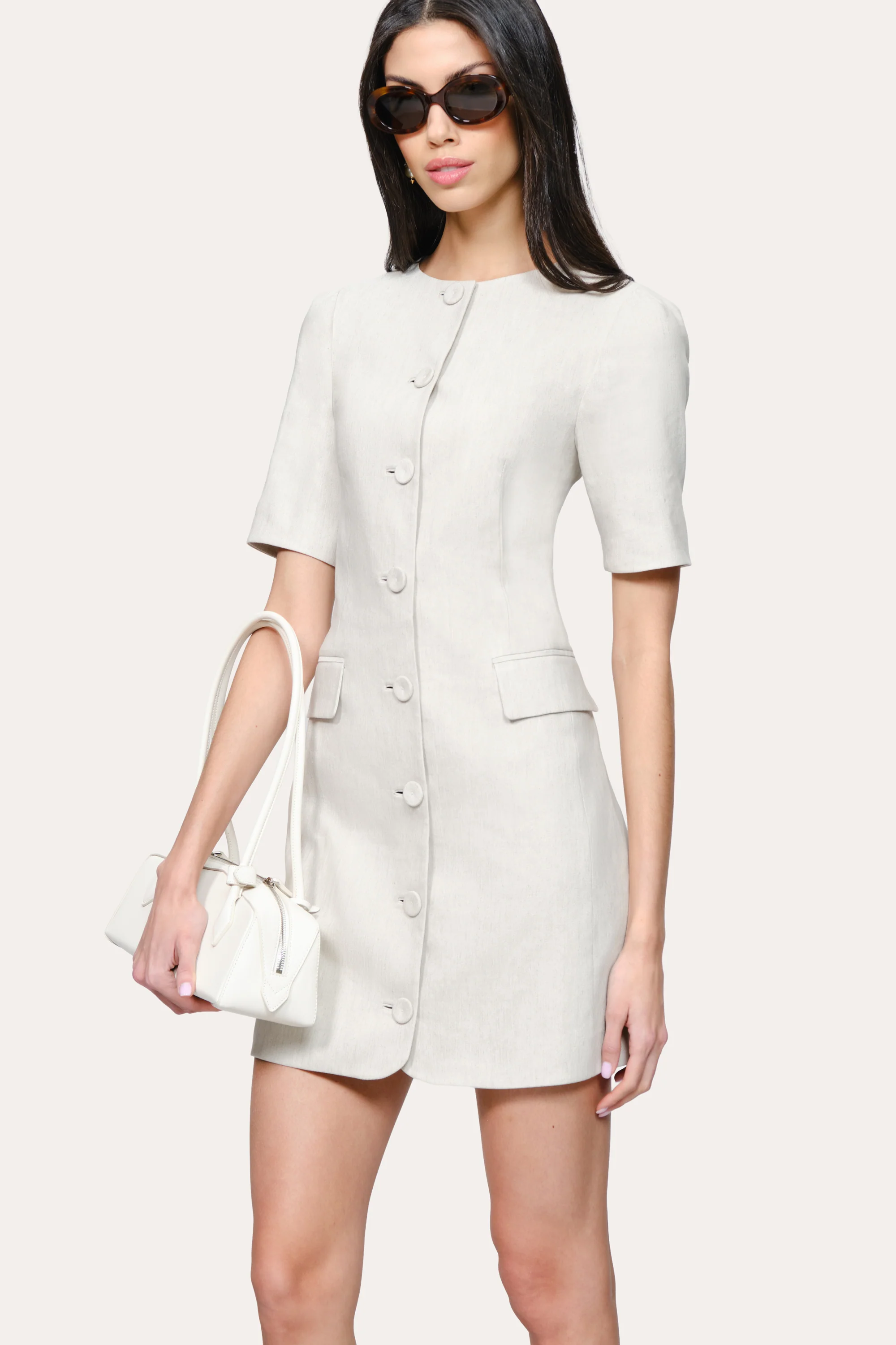 Kaia Linen Mini Dress - Image 5