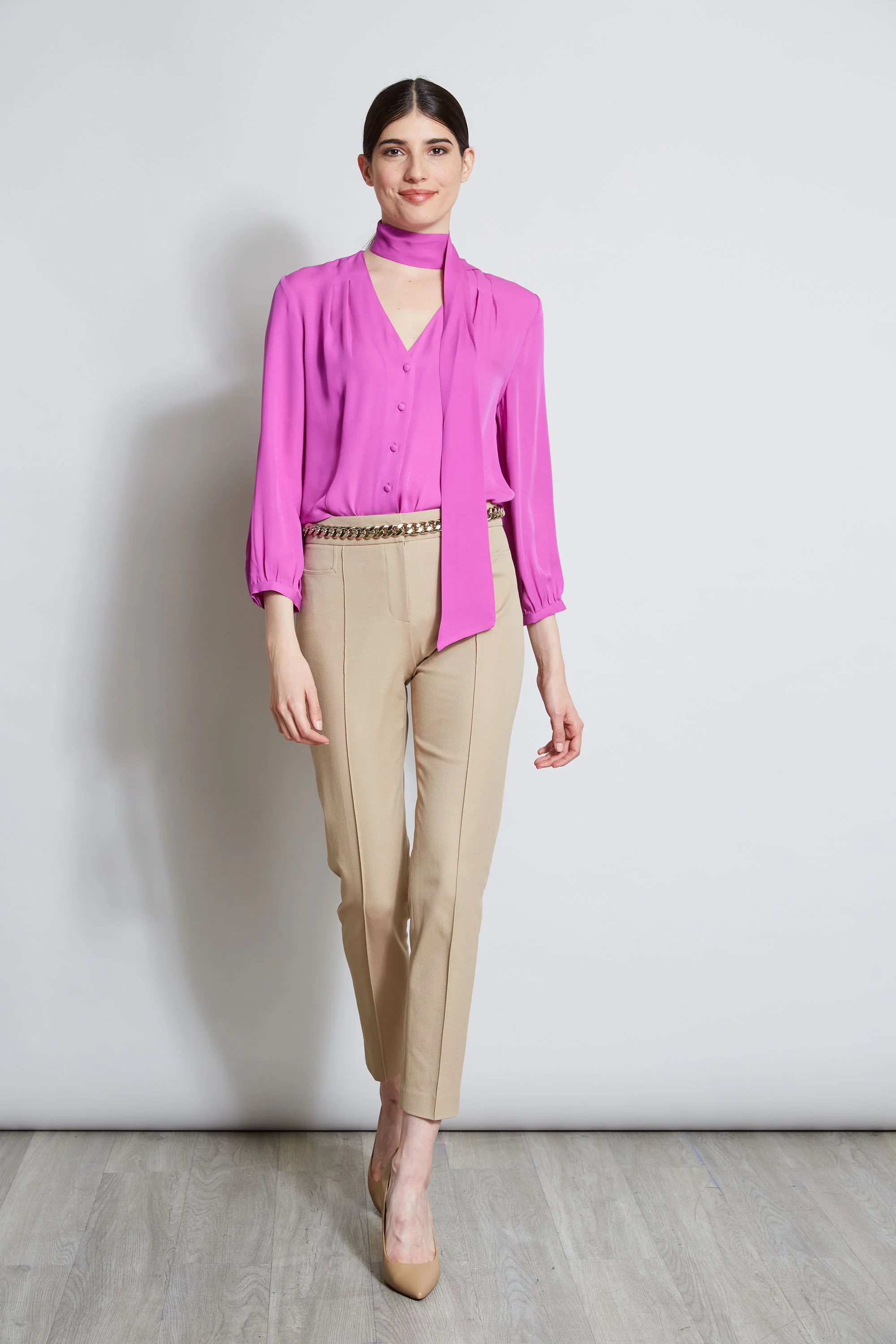 Silk Tie Button Shirt - Image 5
